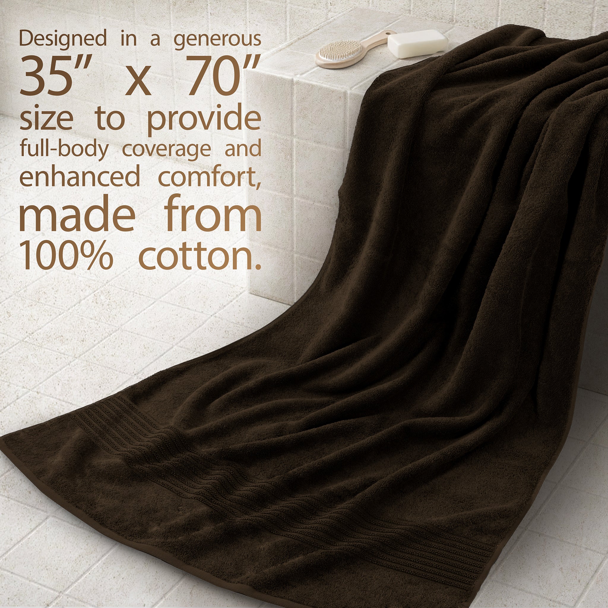 American Soft Linen Bekos 35x70 Inch Jumbo Bath Sheet Set of 2, Wholesale 100% Cotton Turkish Towel Set