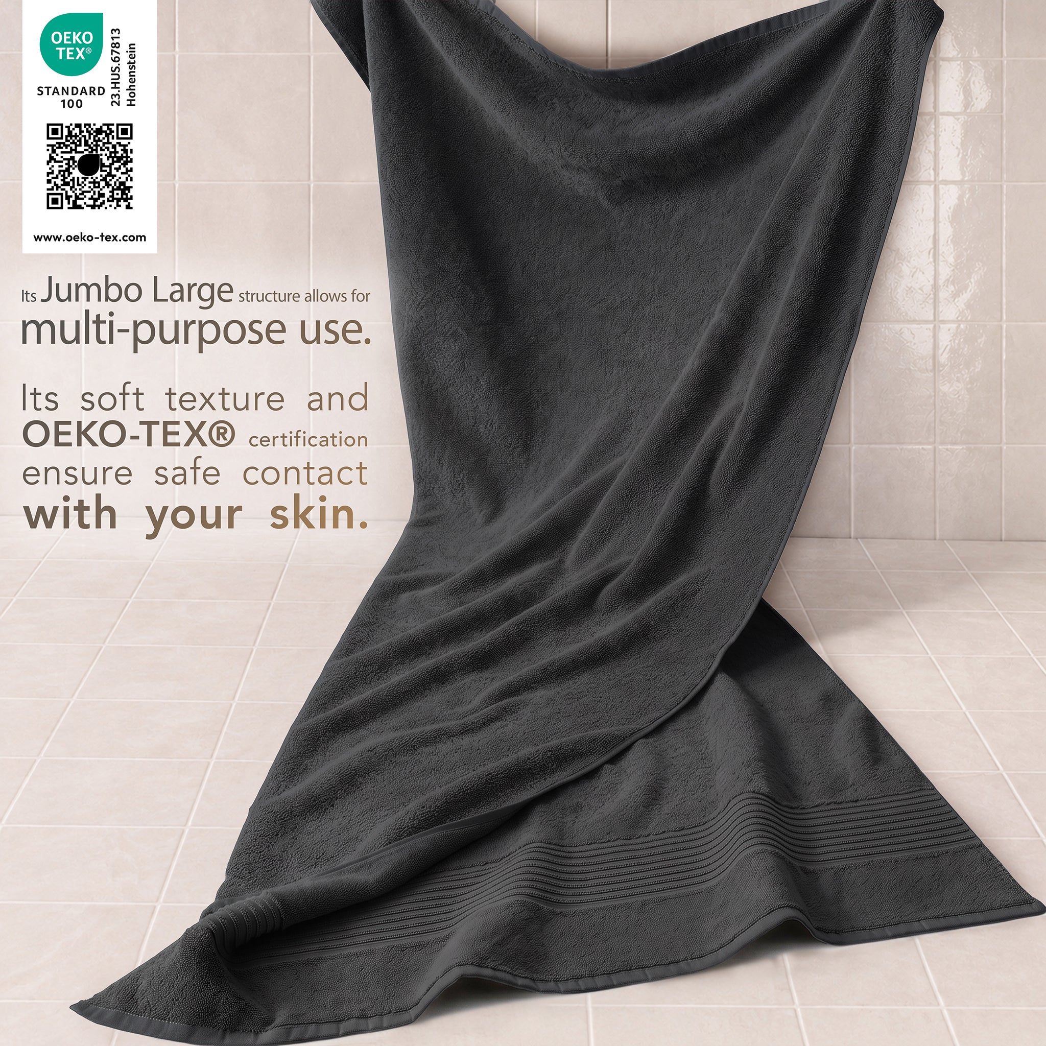 American Soft Linen Bekos 35x70 Inch Jumbo Bath Sheet Set of 2, Wholesale 100% Cotton Turkish Towel Set