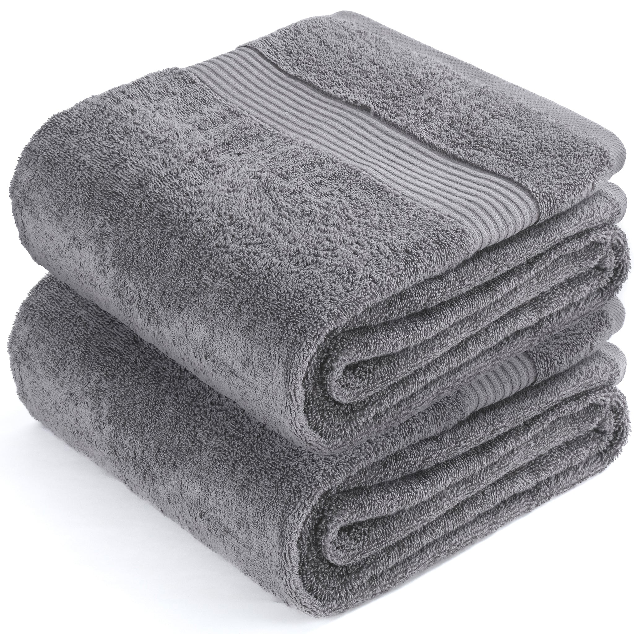 American Soft Linen Bekos 35x70 Inch Jumbo Bath Sheet Set of 2 – Extra Large 100% Cotton Turkish Bath Towels