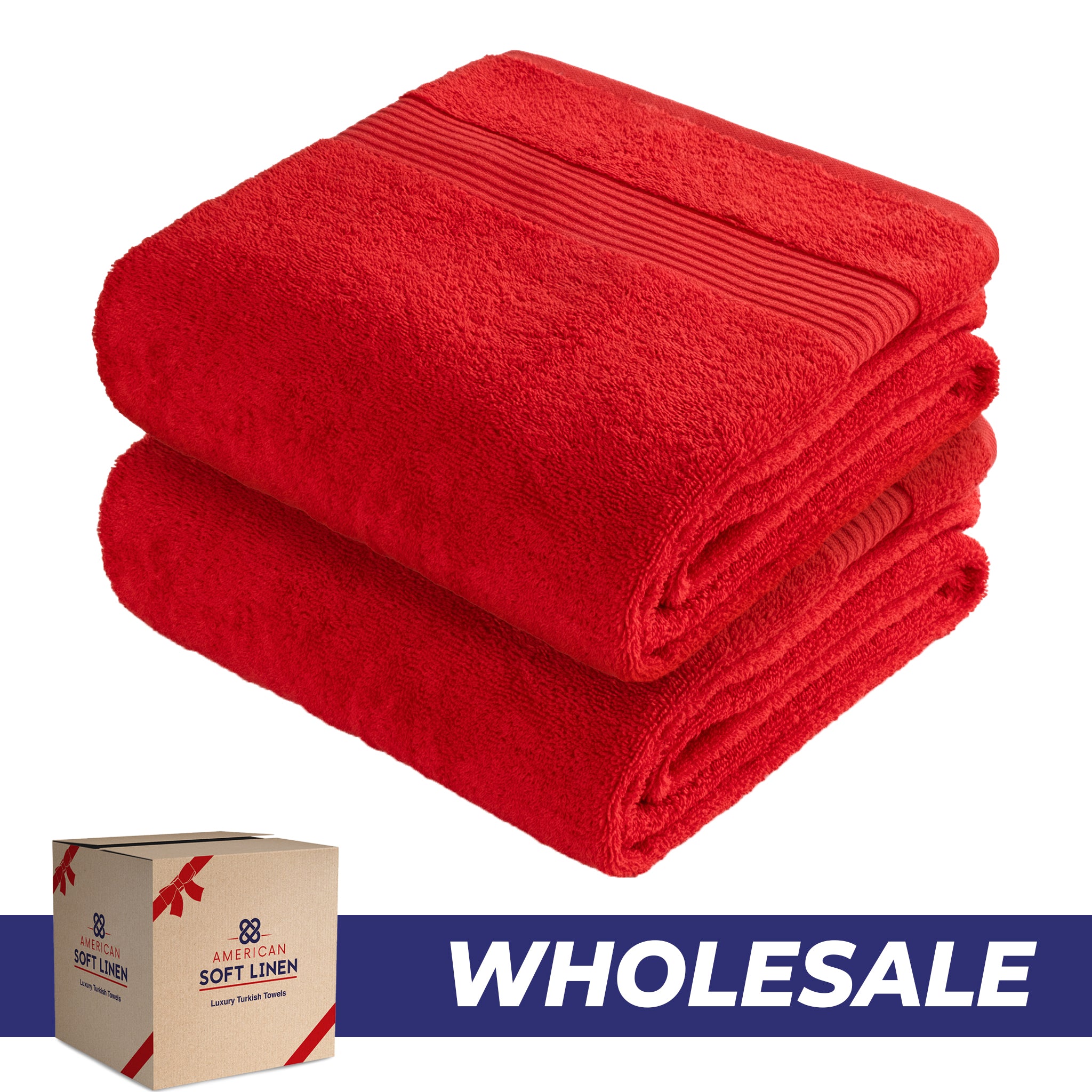 American Soft Linen Bekos 35x70 Inch Jumbo Bath Sheet Set of 2, Wholesale 100% Cotton Turkish Towel Set