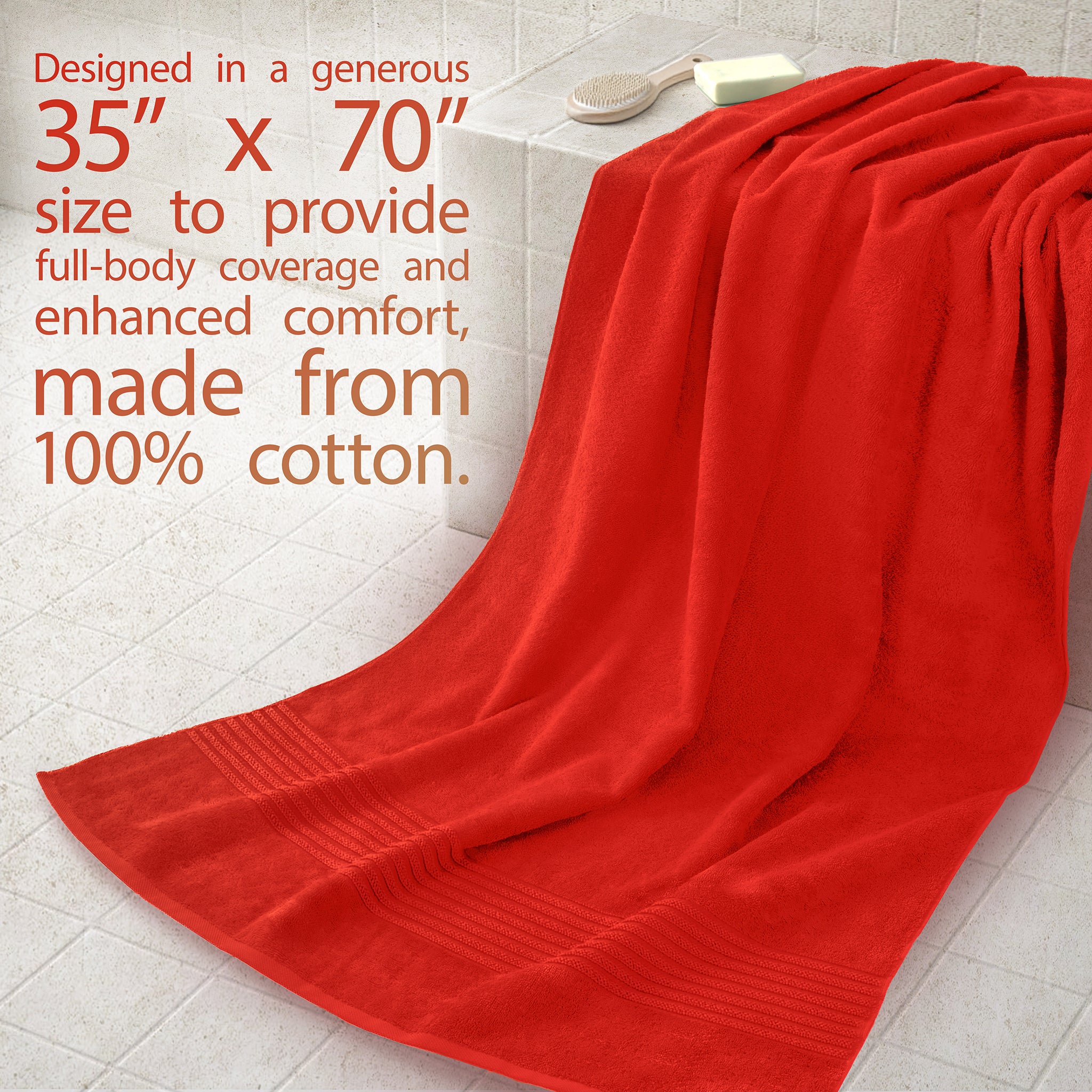 American Soft Linen Bekos 35x70 Inch Jumbo Bath Sheet Set of 2, Wholesale 100% Cotton Turkish Towel Set