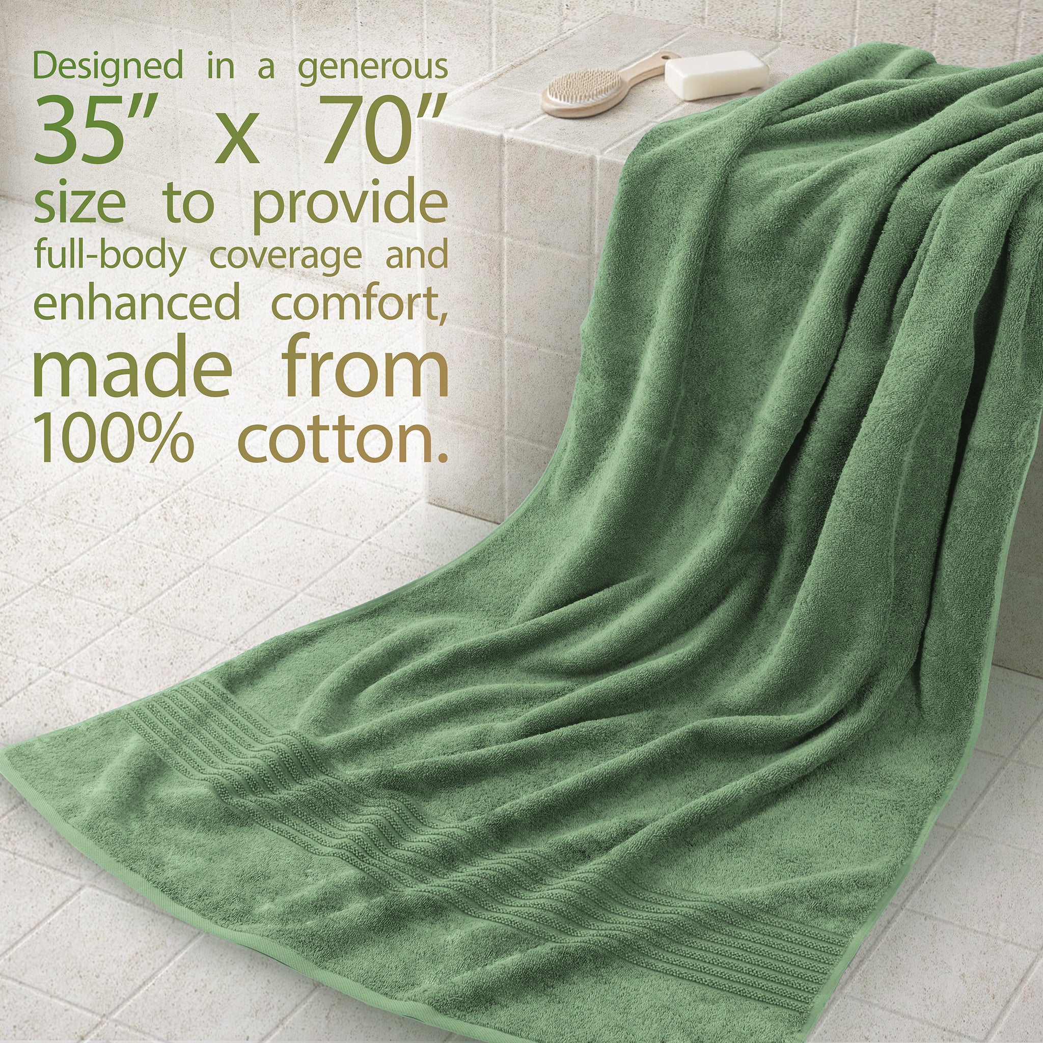 American Soft Linen Bekos 35x70 Inch Jumbo Bath Sheet Set of 2, Wholesale 100% Cotton Turkish Towel Set