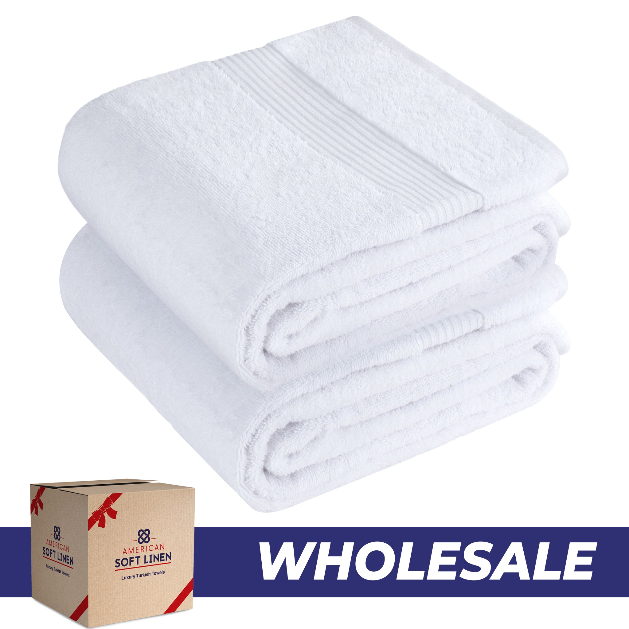 American Soft Linen Bekos 35x70 Inch Jumbo Bath Sheet Set of 2, Wholesale 100% Cotton Turkish Towel Set