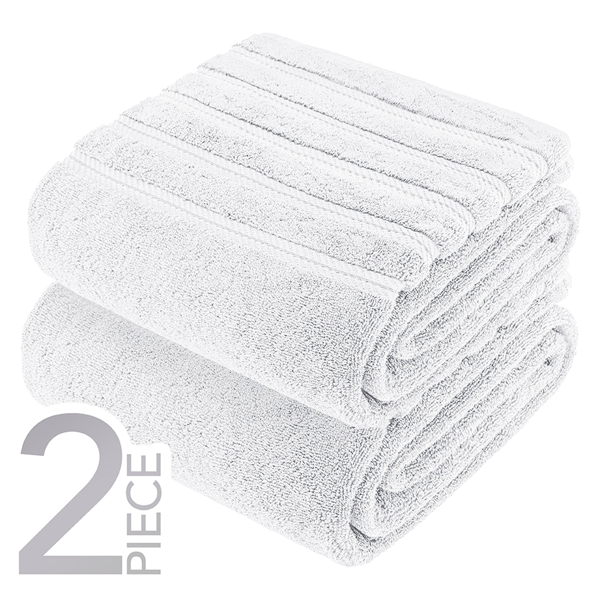 American Soft Linen 35x70 Inch Jumbo Bath Sheet Set of 2 – Extra Large 100% Cotton Turkish Bath Towels