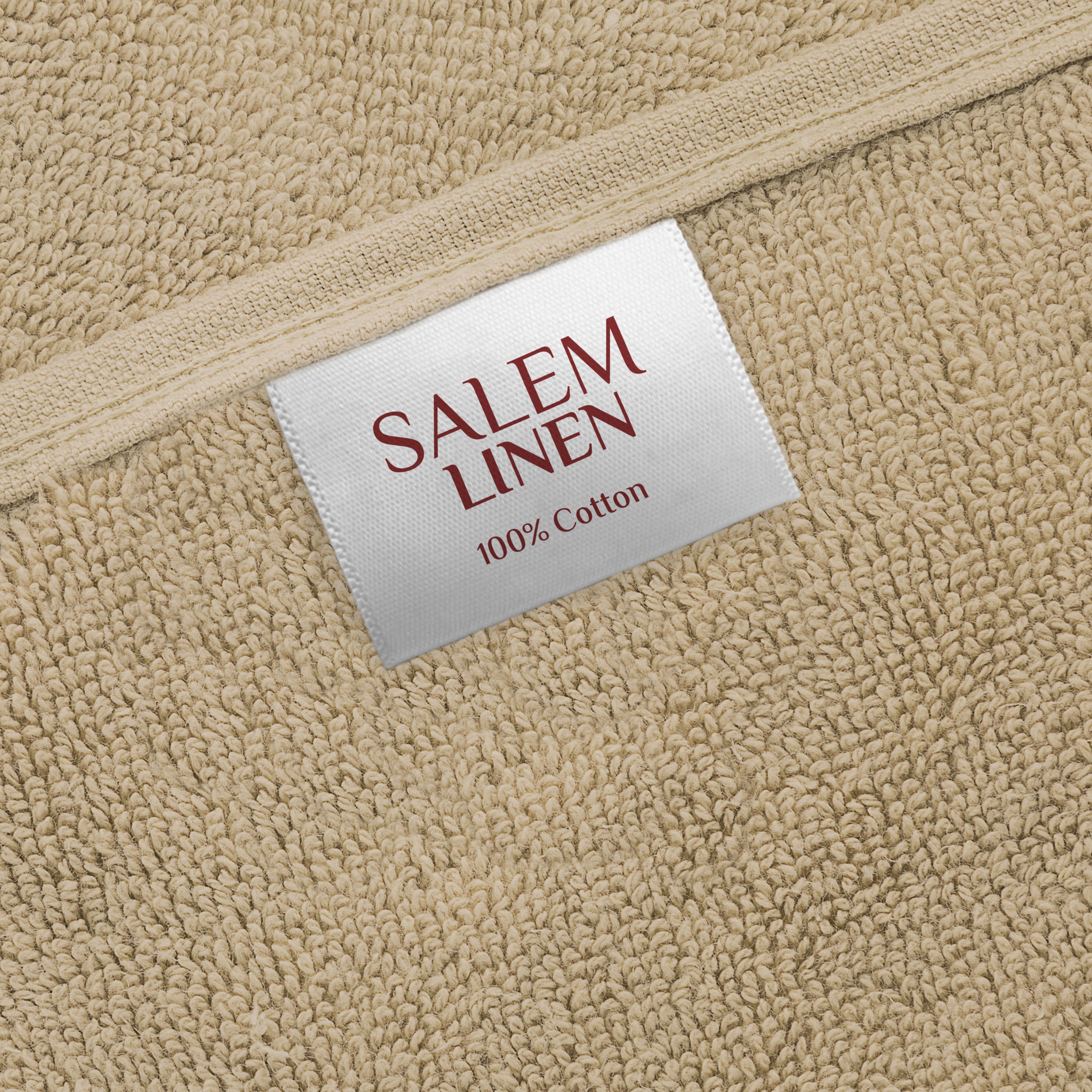 American Soft Linen - Salem 6 Piece Turkish Cotton Luxury Towel Set - Sand-Taupe - 1