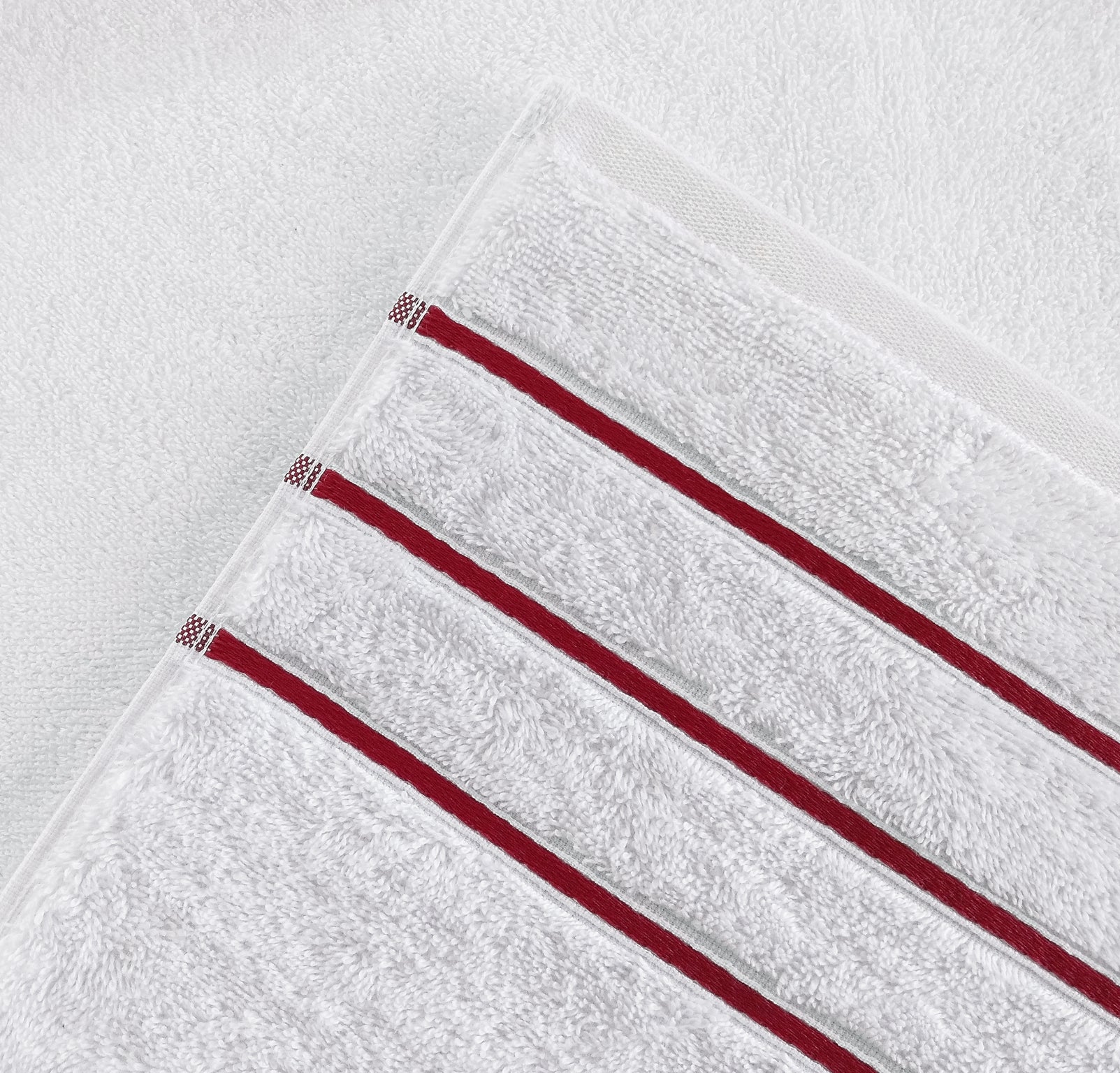 American Soft Linen - Salem 6 Piece Turkish Cotton Luxury Towel Set - Bordeaux-Red - 6