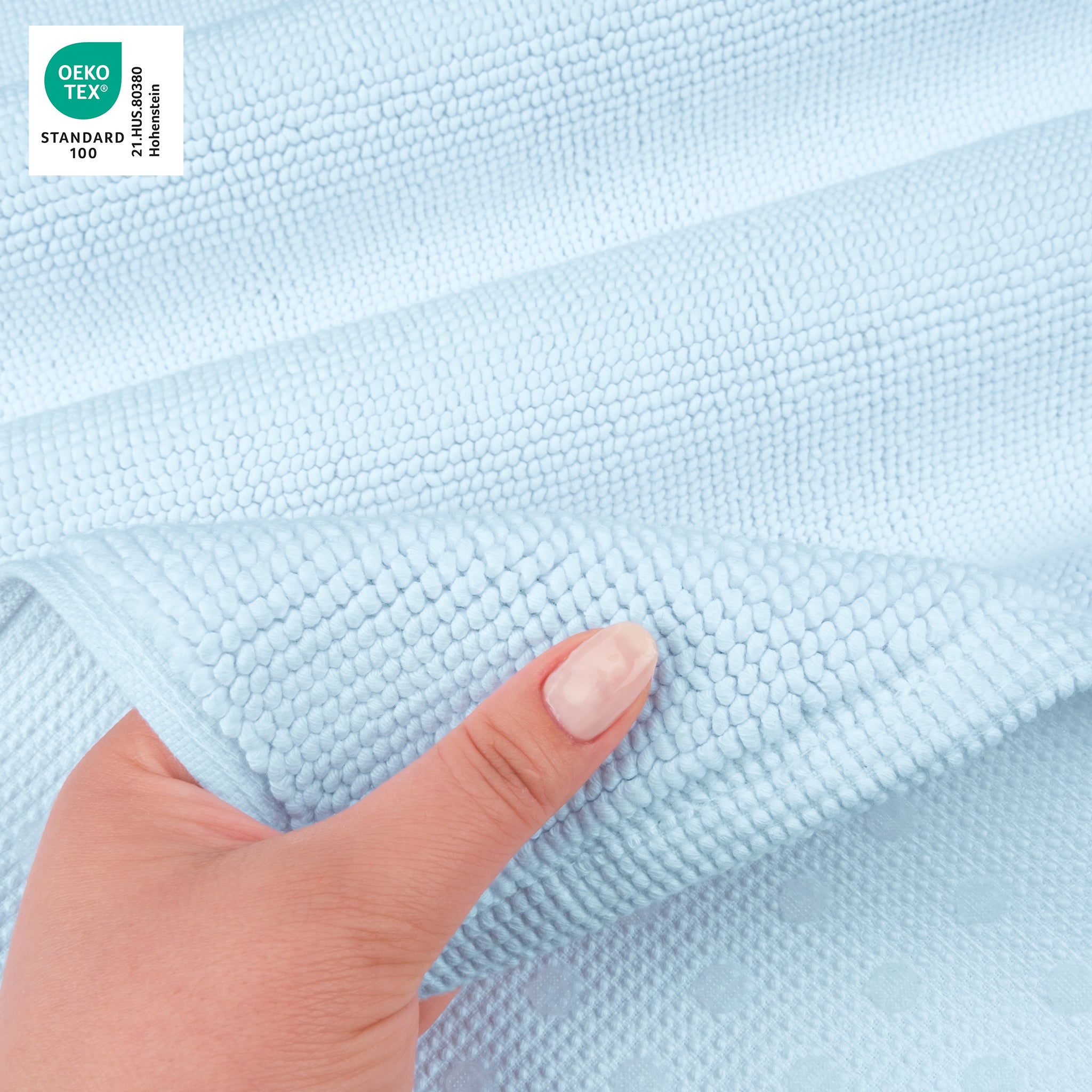 American Soft Linen 100% Cotton Bath Mat Rugs, 17x24 inches with Silicone Backing, Soft Absorbent Grip-Enhanced Bath Mats for Bathroom - 50 Set Case Pack