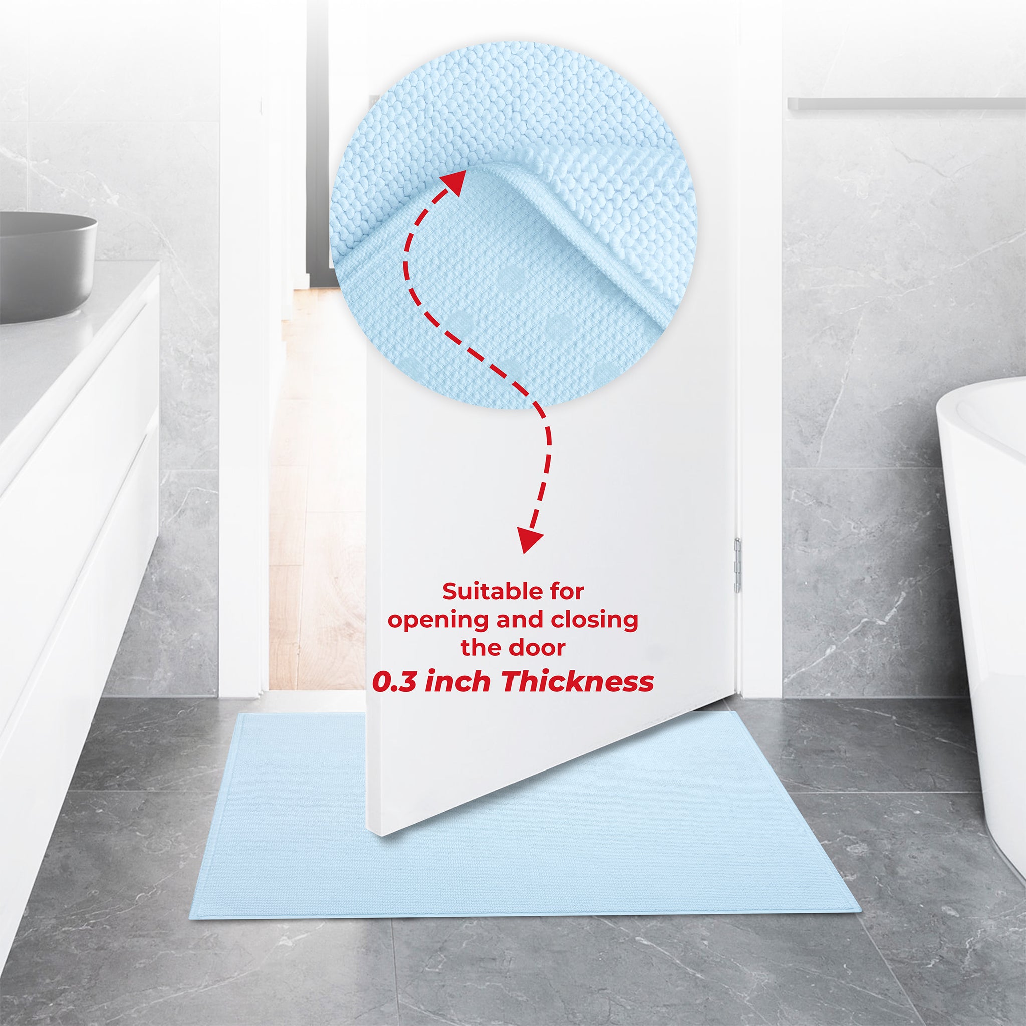 American Soft Linen 100% Cotton Bath Mat Rugs, 17x24 inches with Silicone Backing, Soft Absorbent Grip-Enhanced Bath Mats for Bathroom - 50 Set Case Pack