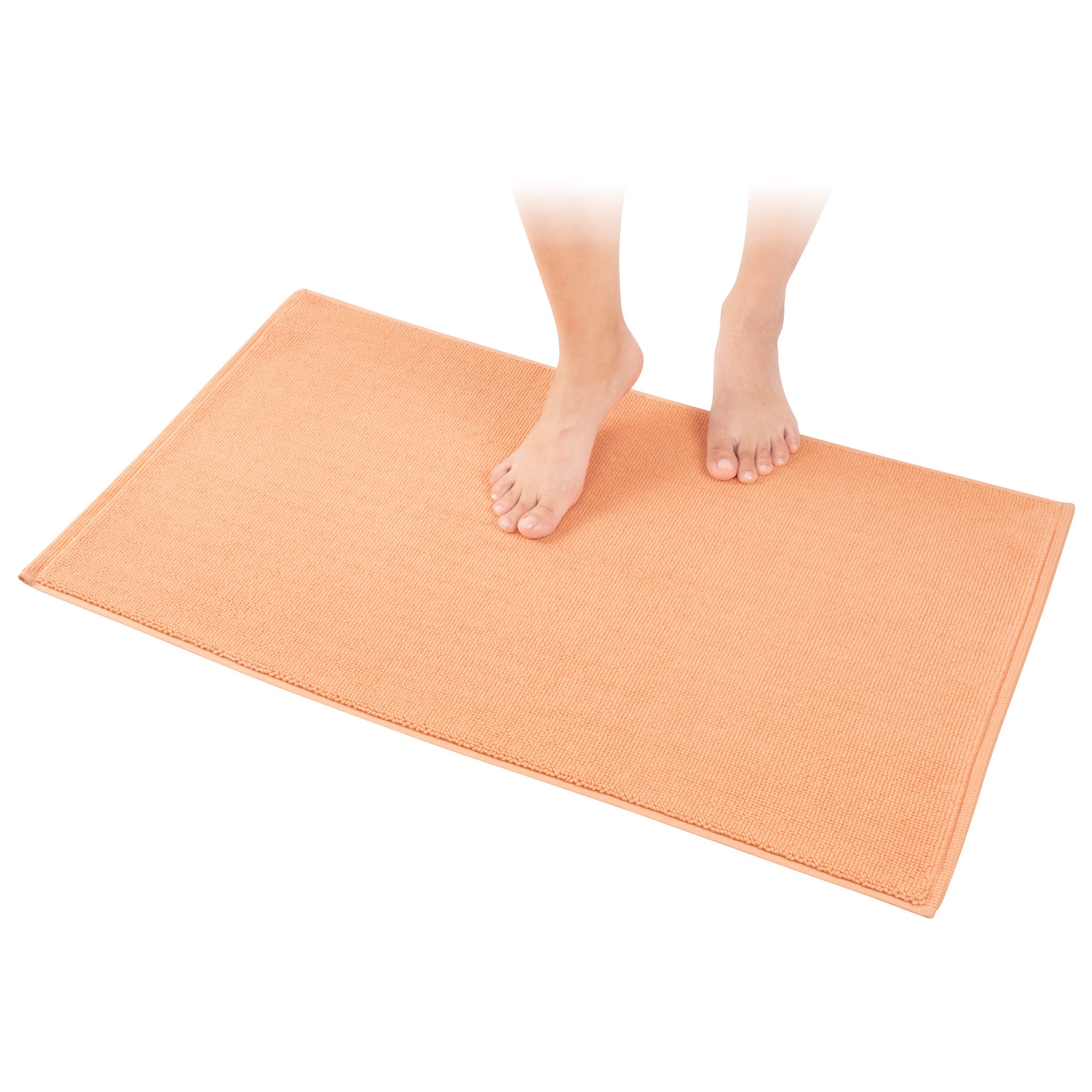 American Soft Linen 100% Cotton Bath Mat Rugs, 20x34 inches Slip Resistant Bottom Base Bath Mats for Bathroom