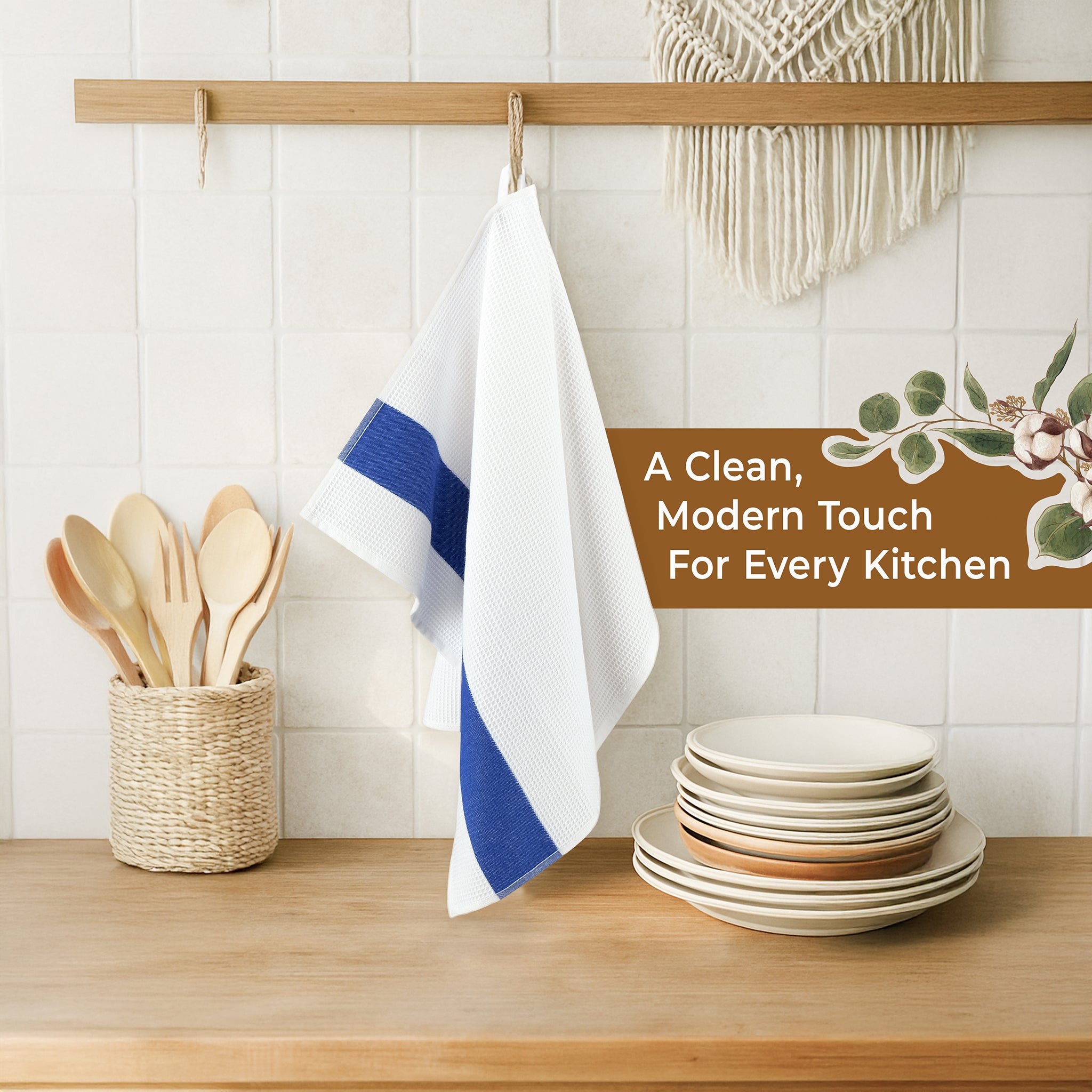 American Soft Linen 4 Packed Dish Towels, 100% Cotton Dish Cloths for Kitchen (BEST PRICE💖 )