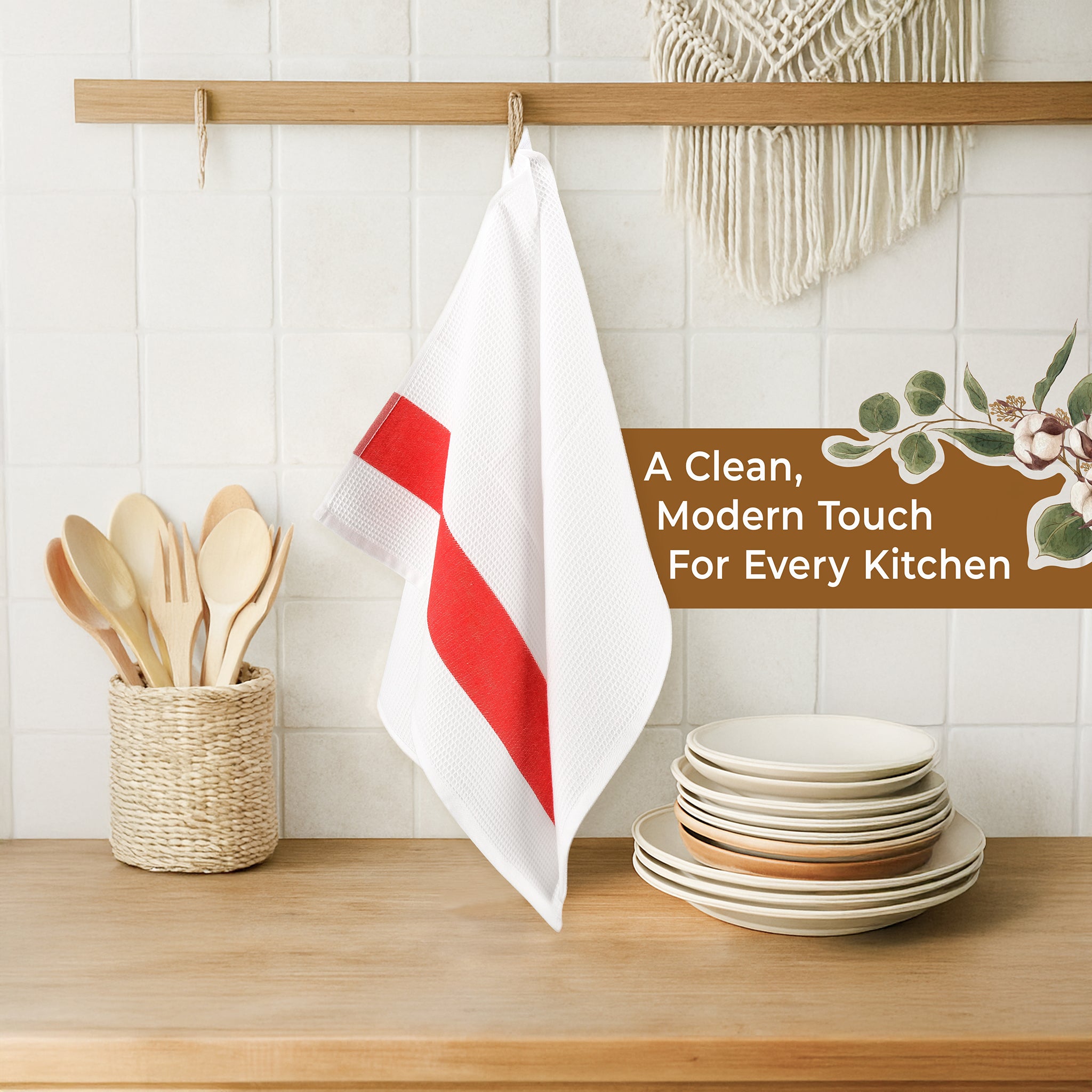 American Soft Linen 4 Packed Dish Towels, 100% Cotton Dish Cloths for Kitchen (BEST PRICE💖 )