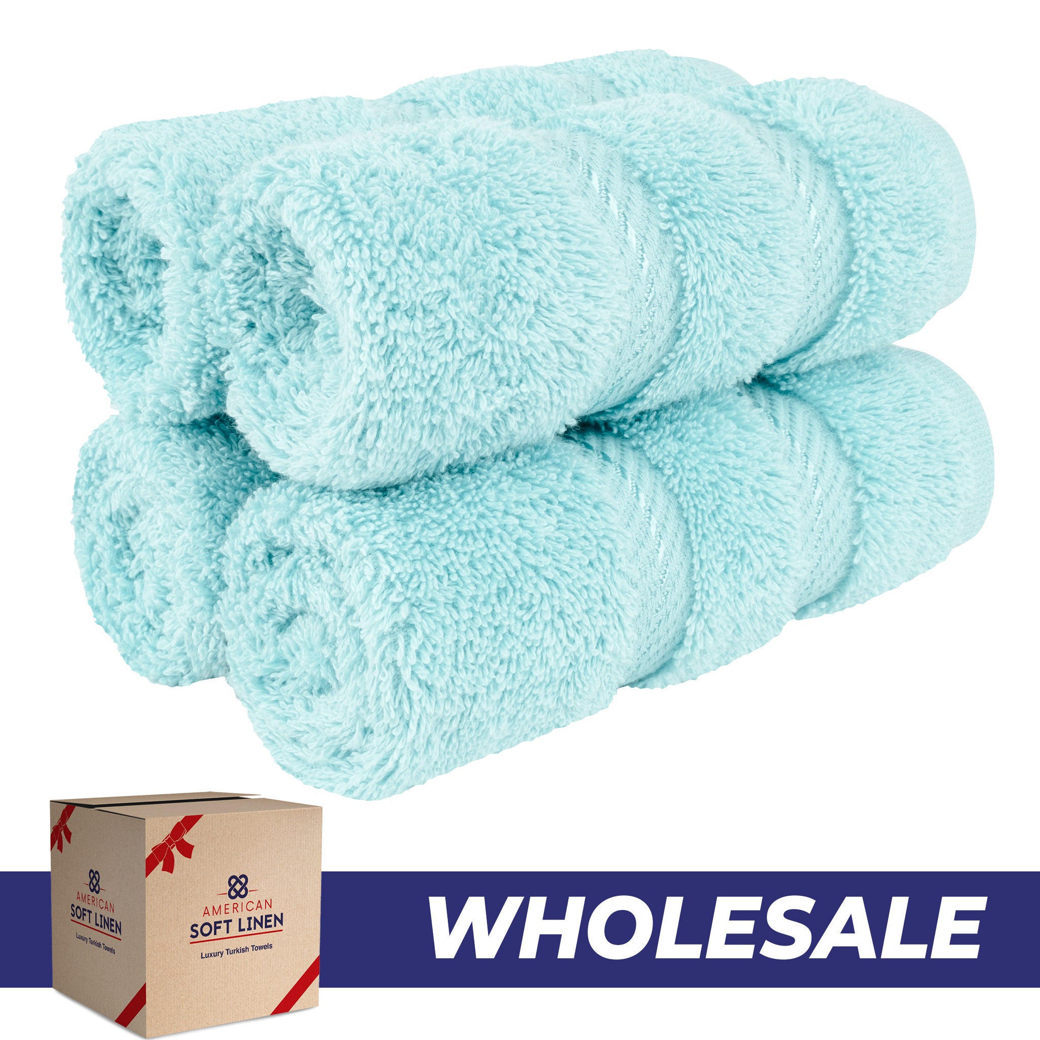 4 Piece 100% Cotton Luxury Washcloth Turkish Towel Set - 60 Set Case Pack