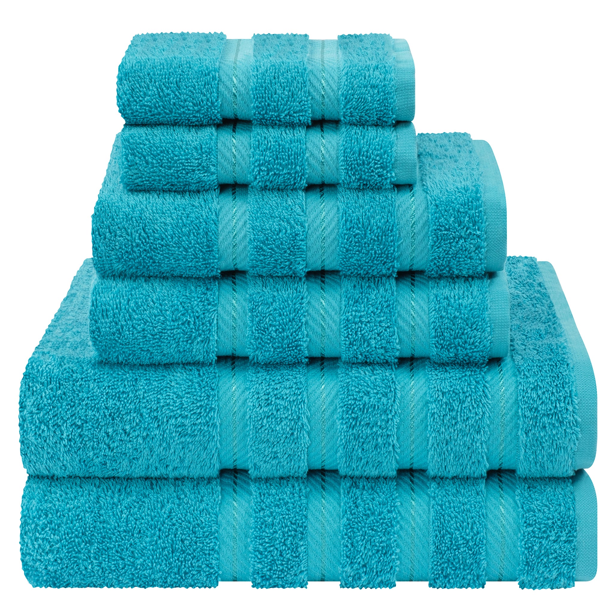 American Soft Linen 6 Piece Best Bath Towels Set 100% Cotton Turkish Towels with 20 Different Colors Aqua-Blue-1