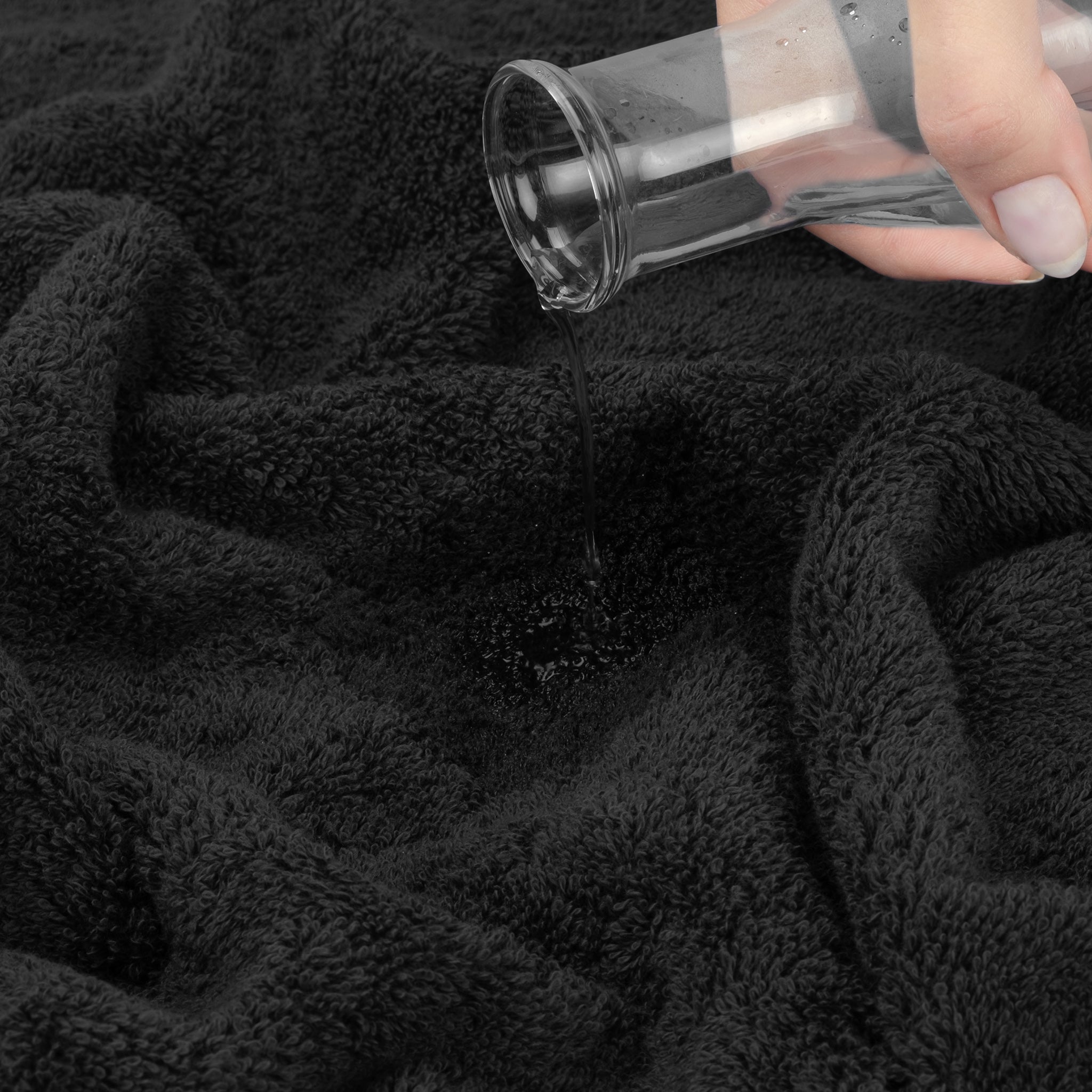 American Soft Linen 6 Piece Best Bath Towels Set 100% Cotton Turkish Towels with 20 Different Colors Black-6
