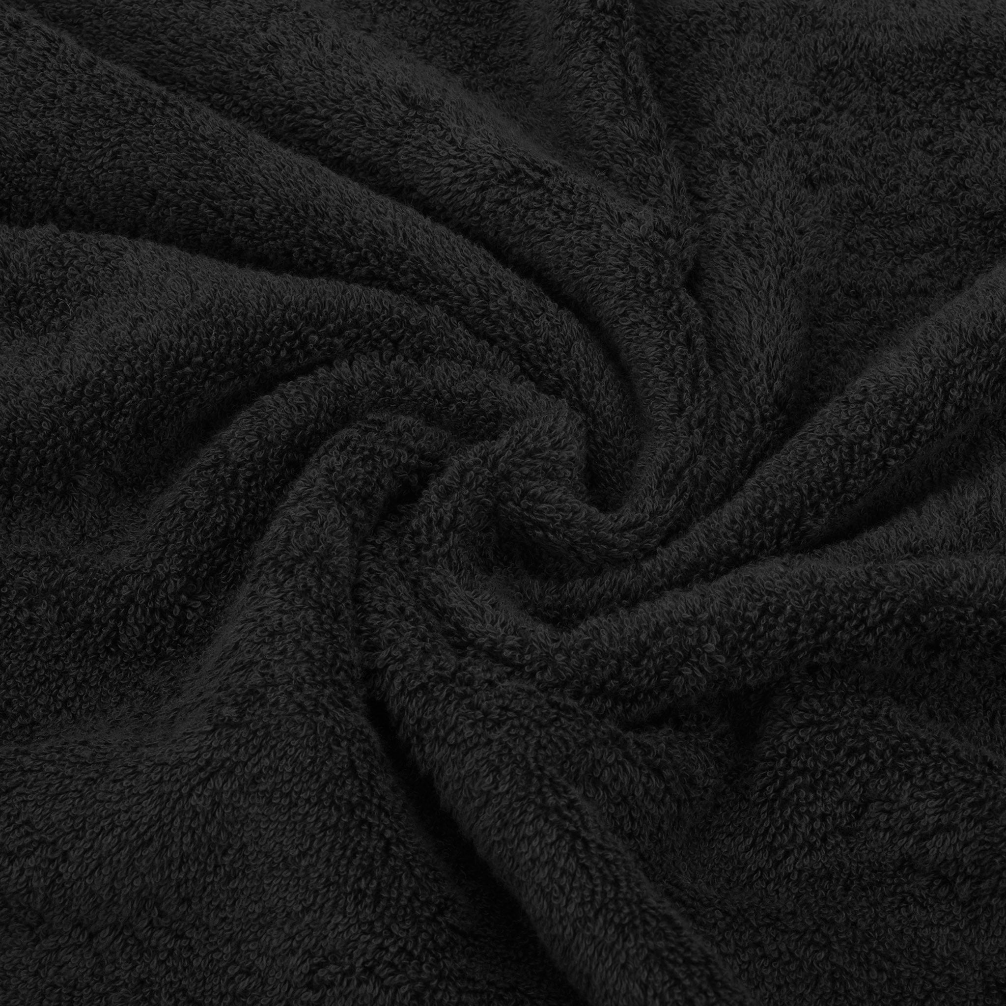 American Soft Linen 6 Piece Best Bath Towels Set 100% Cotton Turkish Towels with 20 Different Colors Black-7