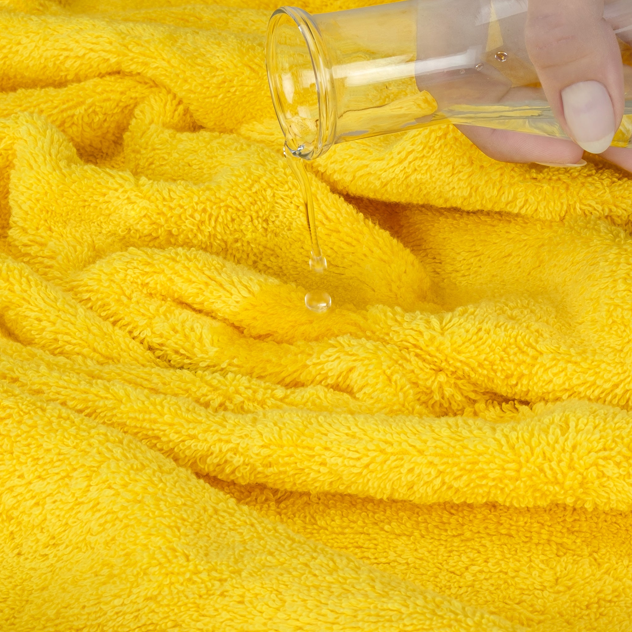 American Soft Linen 6 Piece Best Bath Towels Set 100% Cotton Turkish Towels with 20 Different Colors Yellow-6
