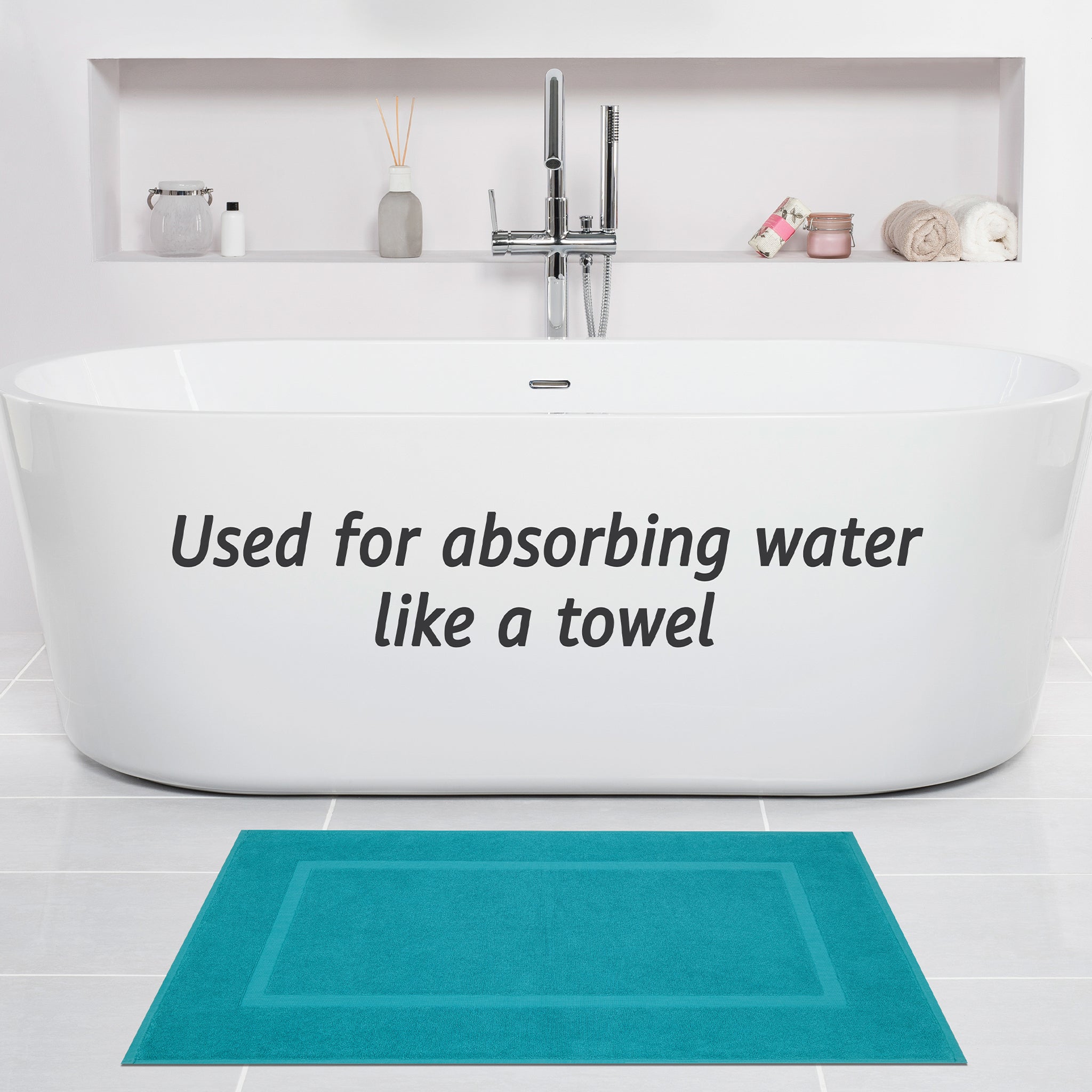 American Soft Linen Bekos 100% Cotton Bath Mat Set, 2 Piece 20x34 inches Wholesale Bath Rugs for Bathroom