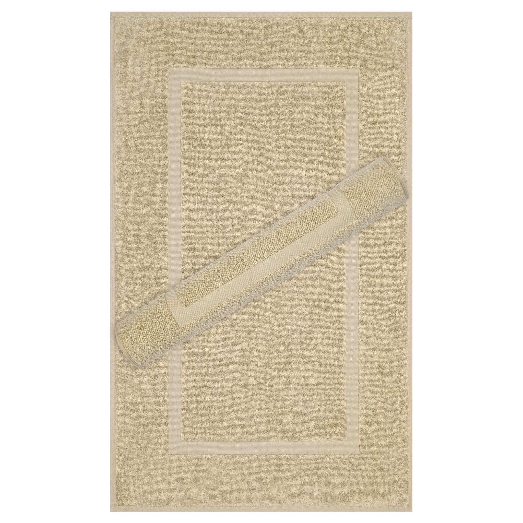 American Soft Linen Bekos 100% Cotton Bath Mat Set, 2 Piece 20x34 inches Wholesale Bath Rugs for Bathroom