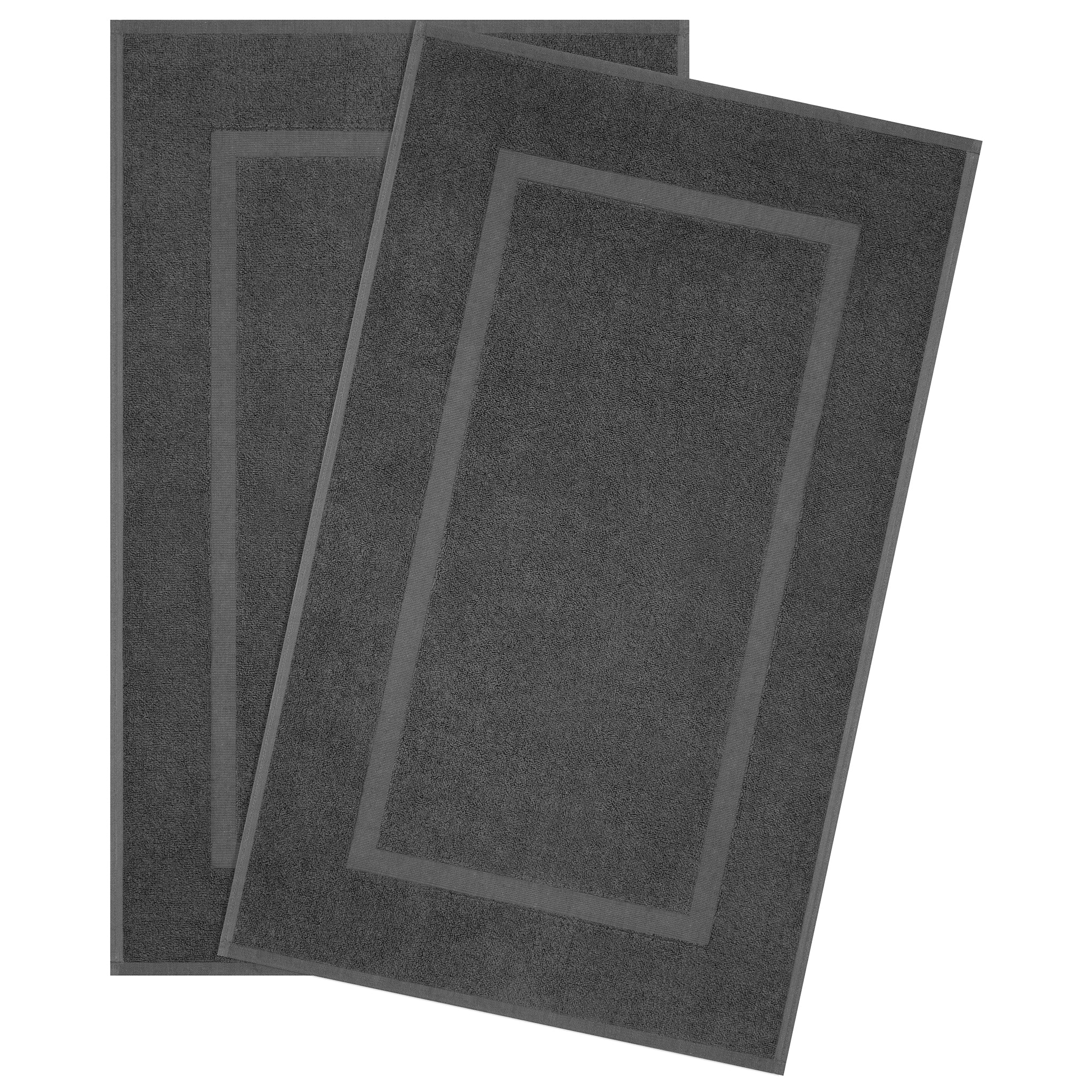 American Soft Linen Bekos 100% Cotton Bath Mat Set, 2 Piece 20x34 inches Wholesale Bath Rugs for Bathroom