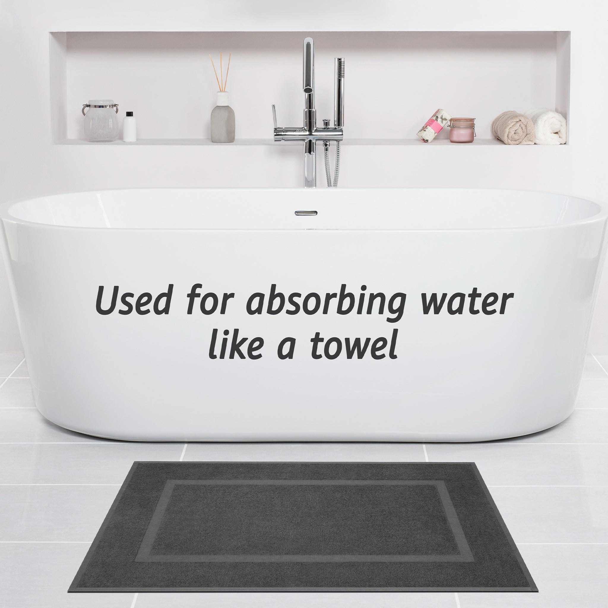 American Soft Linen Bekos 100% Cotton Bath Mat Set, 2 Piece 20x34 inches Wholesale Bath Rugs for Bathroom