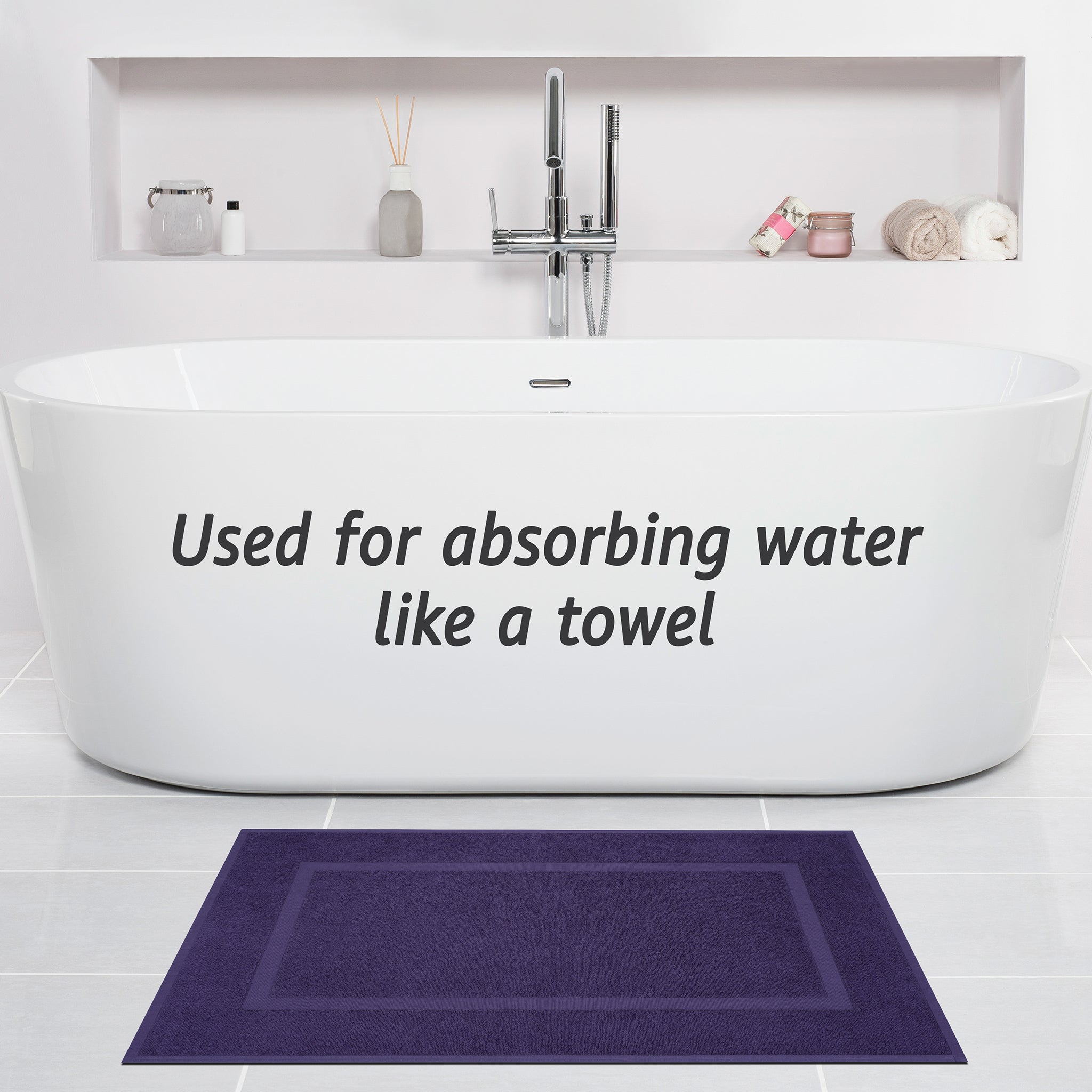American Soft Linen Bekos 100% Cotton Bath Mat Set, 2 Piece 20x34 inches Wholesale Bath Rugs for Bathroom