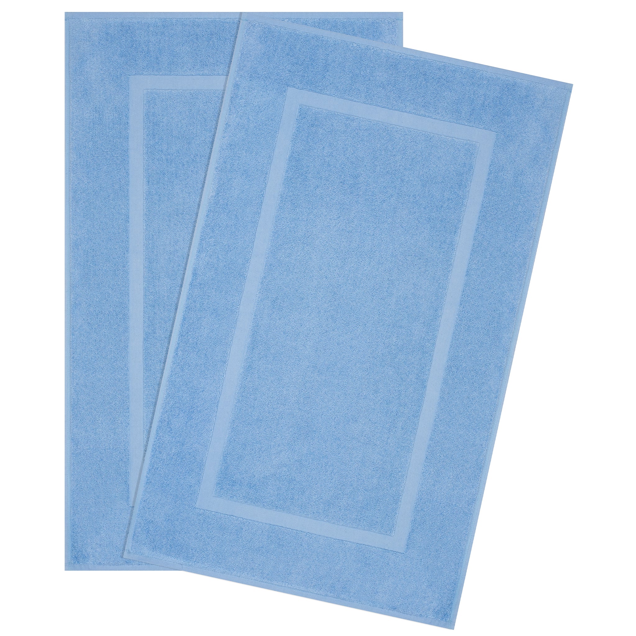 American Soft Linen Bekos 100% Cotton Bath Mat Set, 2 Piece 20x34 inches Wholesale Bath Rugs for Bathroom