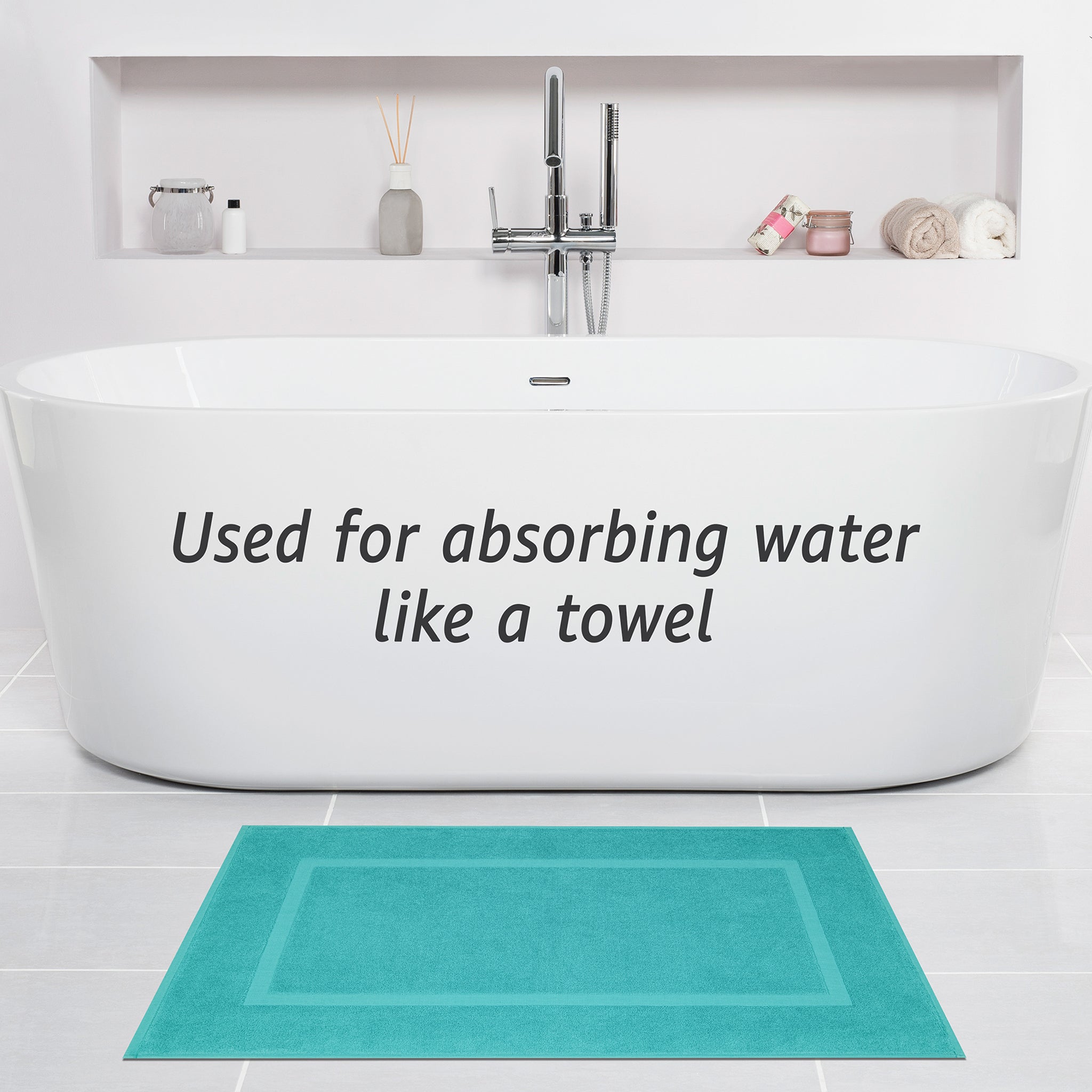 American Soft Linen Bekos 100% Cotton Bath Mat Set, 2 Piece 20x34 inches Wholesale Bath Rugs for Bathroom