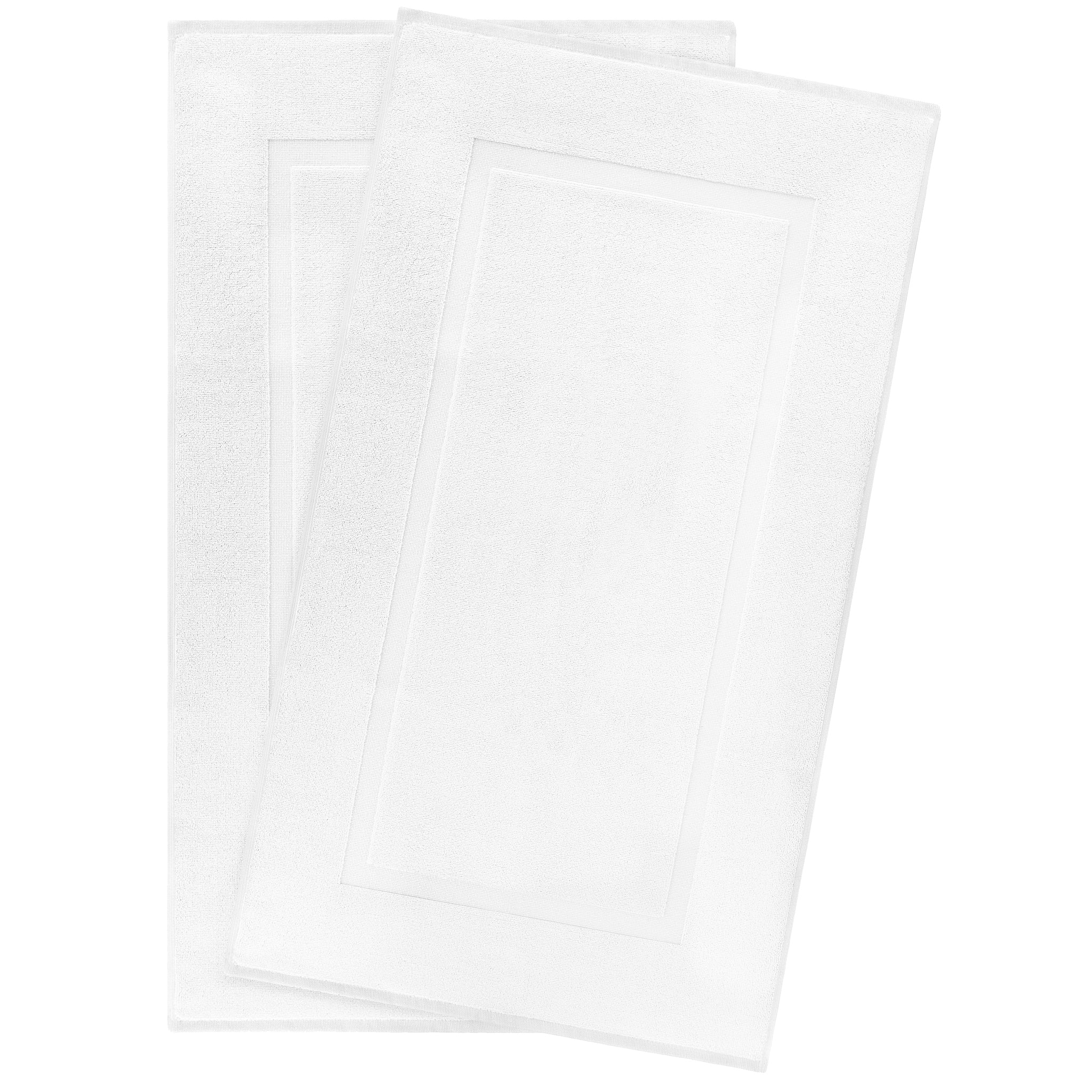 American Soft Linen Bekos 100% Cotton Bath Mat Set, 2 Piece 20x34 inches Wholesale Bath Rugs for Bathroom