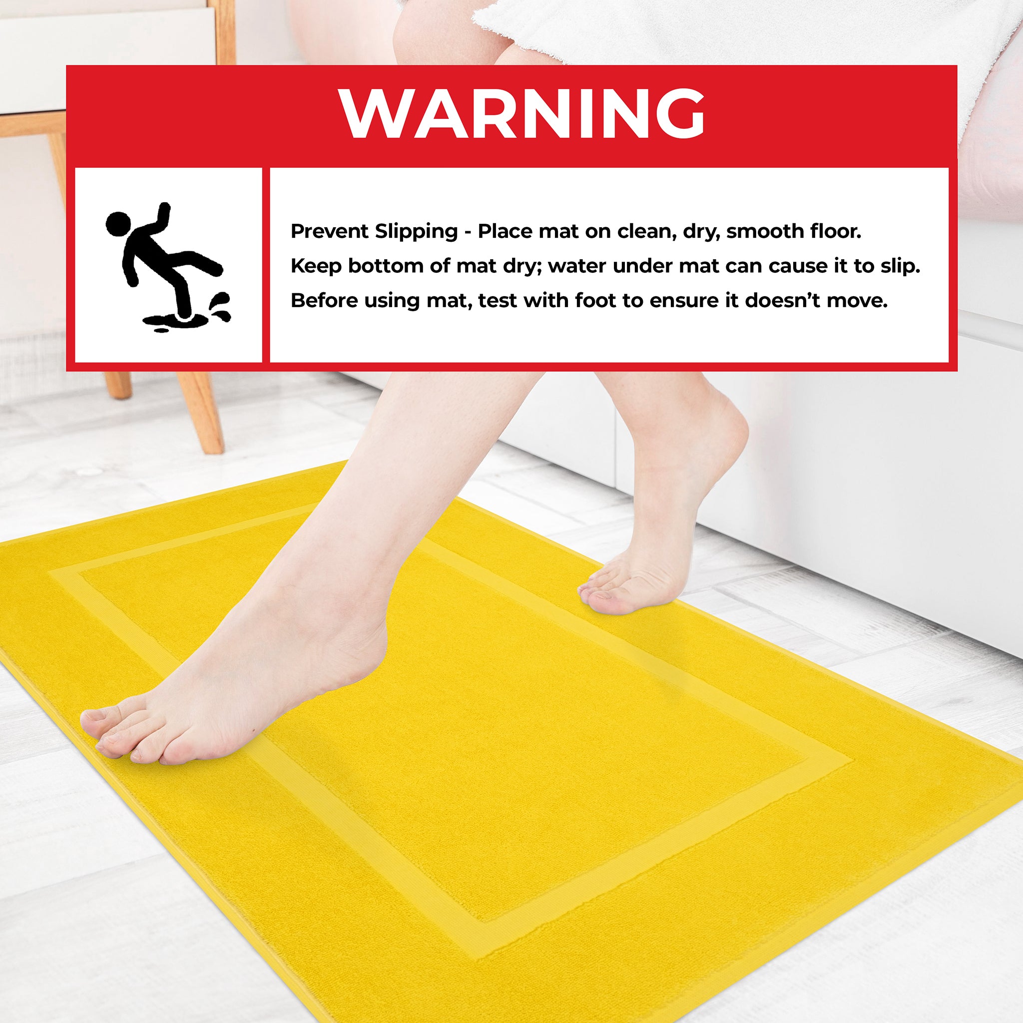 American Soft Linen Bekos 100% Cotton Bath Mat Set, 2 Piece 20x34 inches Wholesale Bath Rugs for Bathroom