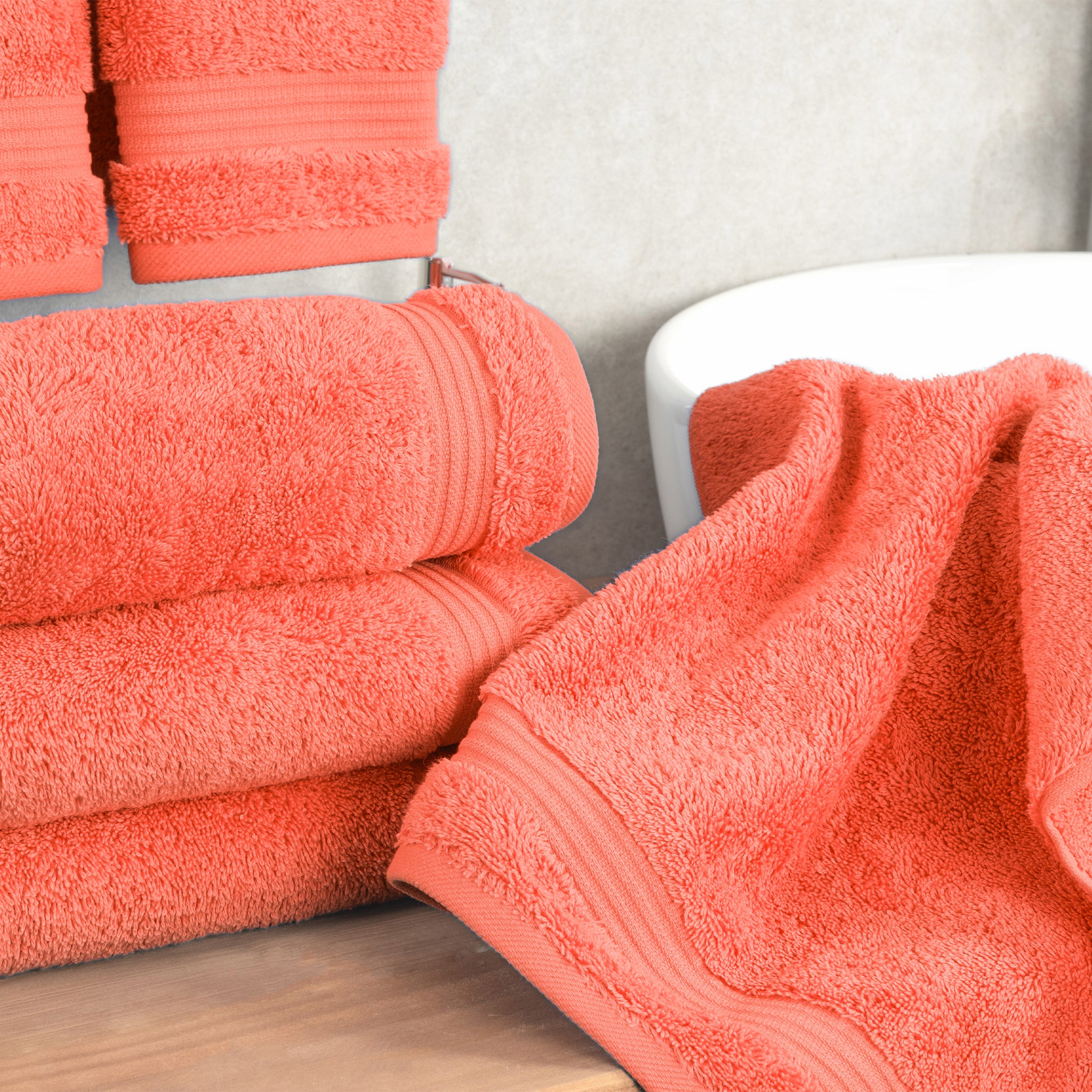 American Soft Linen Bekos 100% Cotton Turkish 4-Piece Hand Towel Sets, Wholesale Luxury Hand Towels