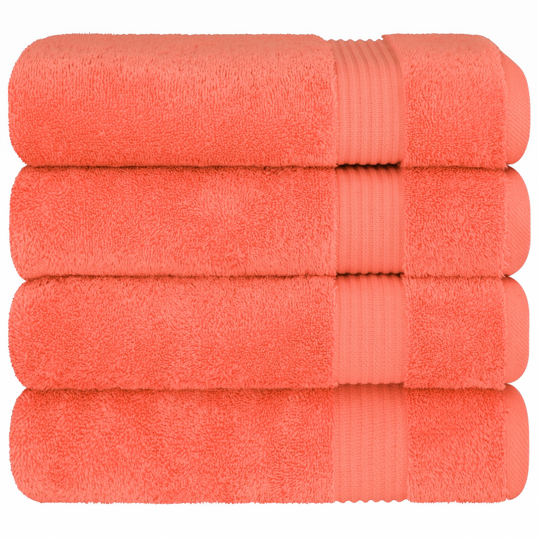 American Soft Linen Bekos 100% Cotton Turkish 4-Piece Bath Towel Sets, Wholesale Luxury Bath Towels