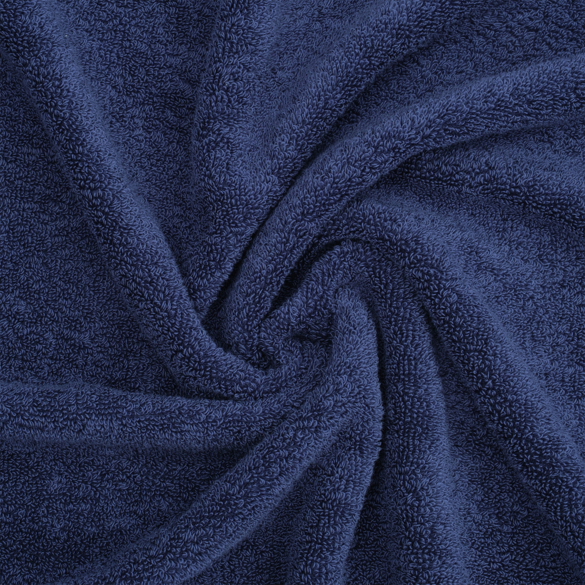 American Soft Linen Salem Collection 6 Piece 100% Cotton Luxury Bath Towel Set Navy Blue-8