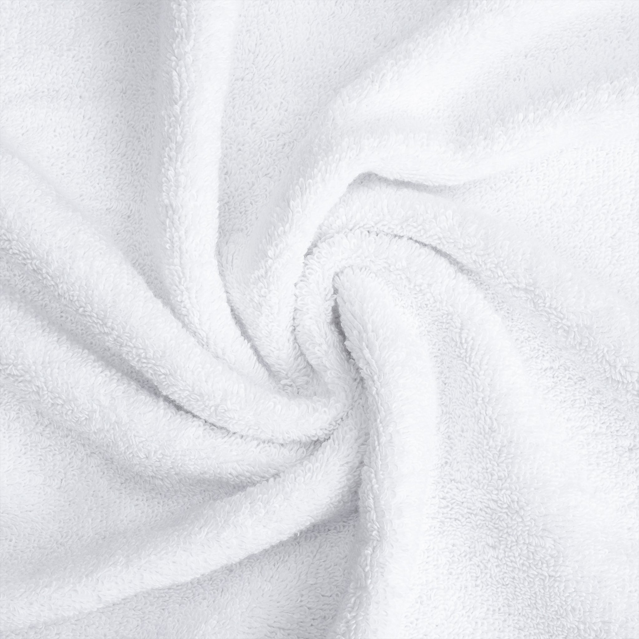 American Soft Linen Salem Collection 6 Piece 100% Cotton Luxury Bath Towel Set White-8