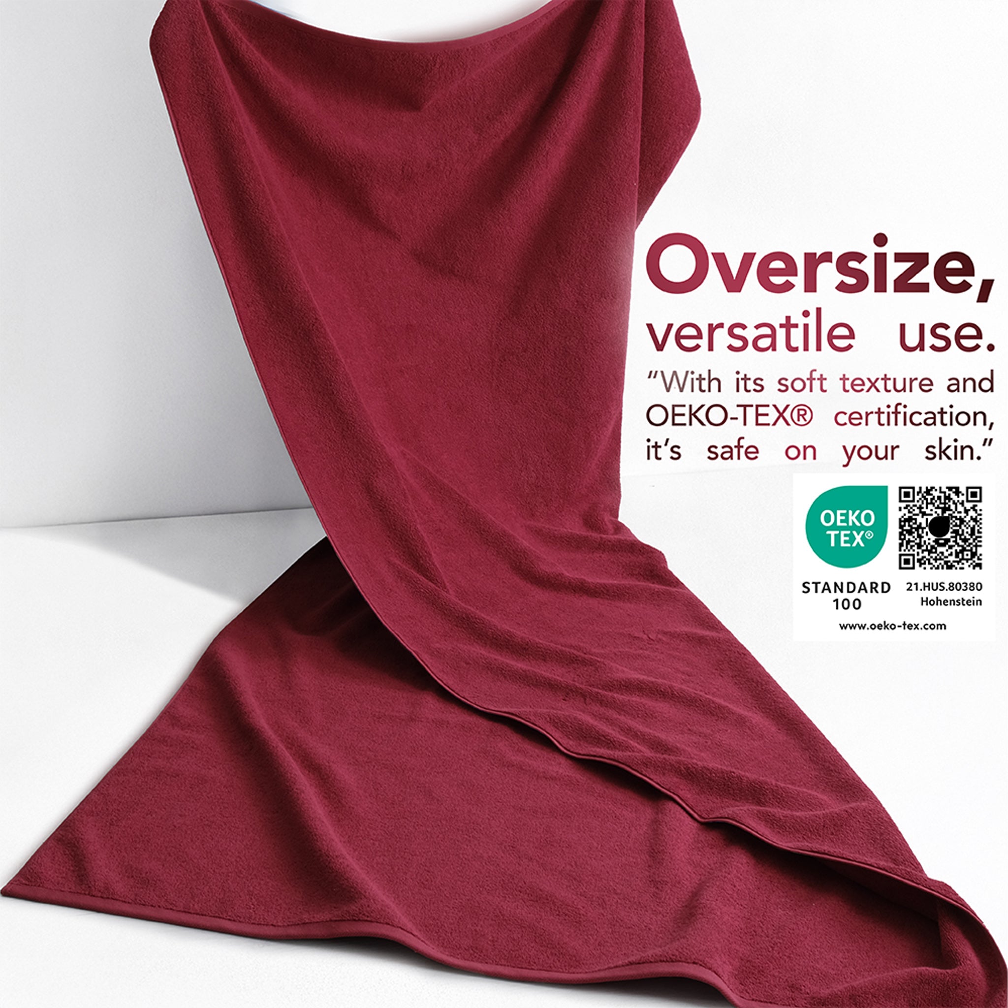 40x80 Oversized Bath Sheets – 12 Pack | Premium 600 GSM Cotton