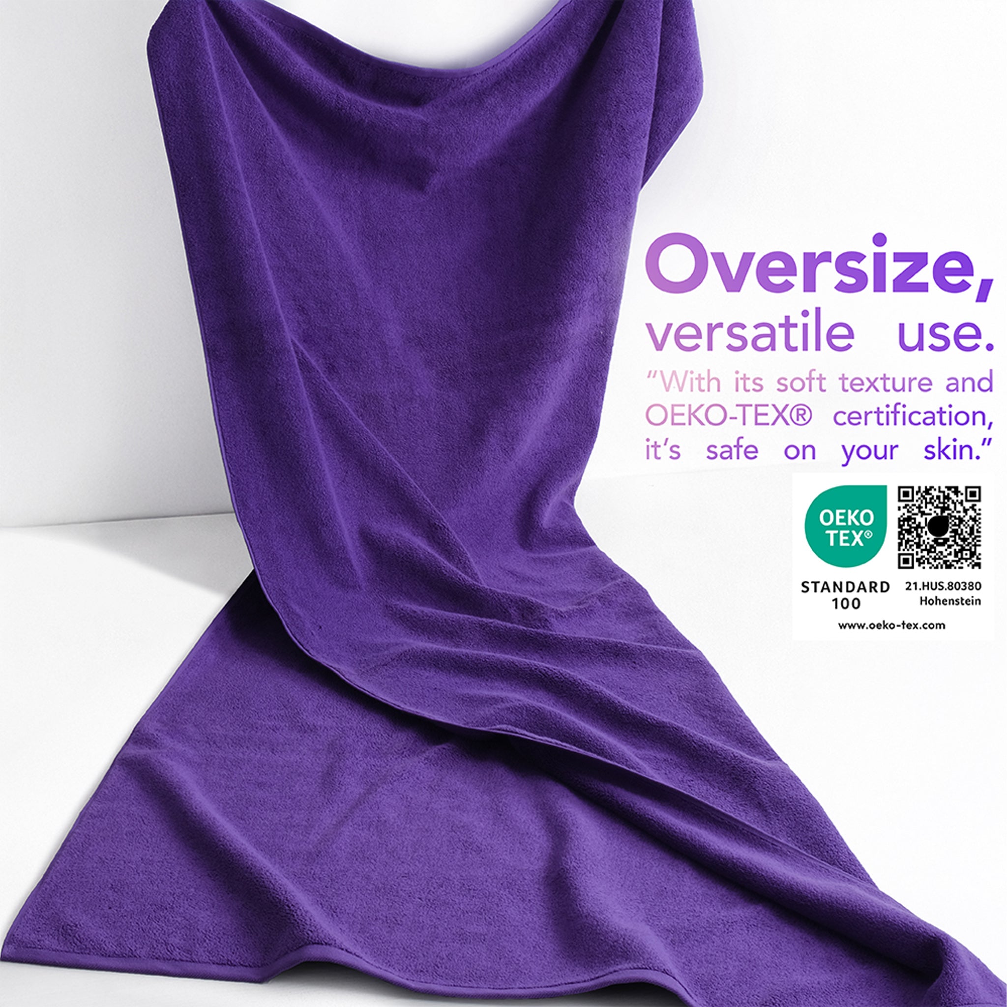 40x80 Oversized Bath Sheets – 12 Pack | Premium 600 GSM Cotton