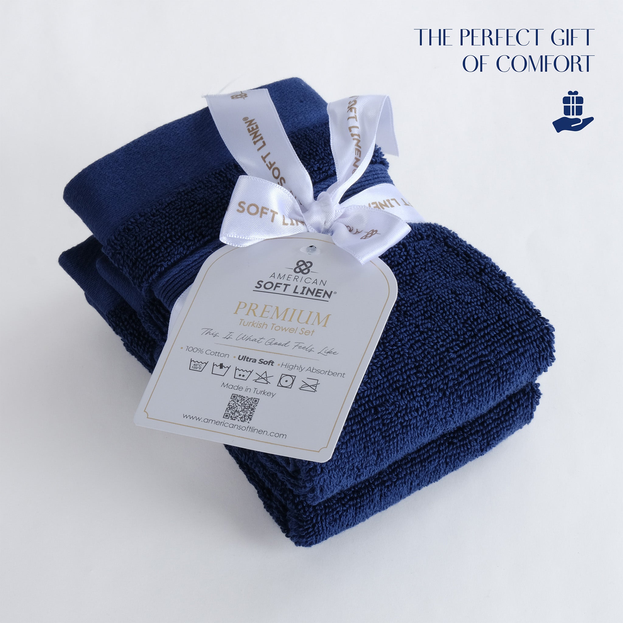 SIENA 4-Piece Turkish Cotton Luxury Washcloths Set – 700 GSM