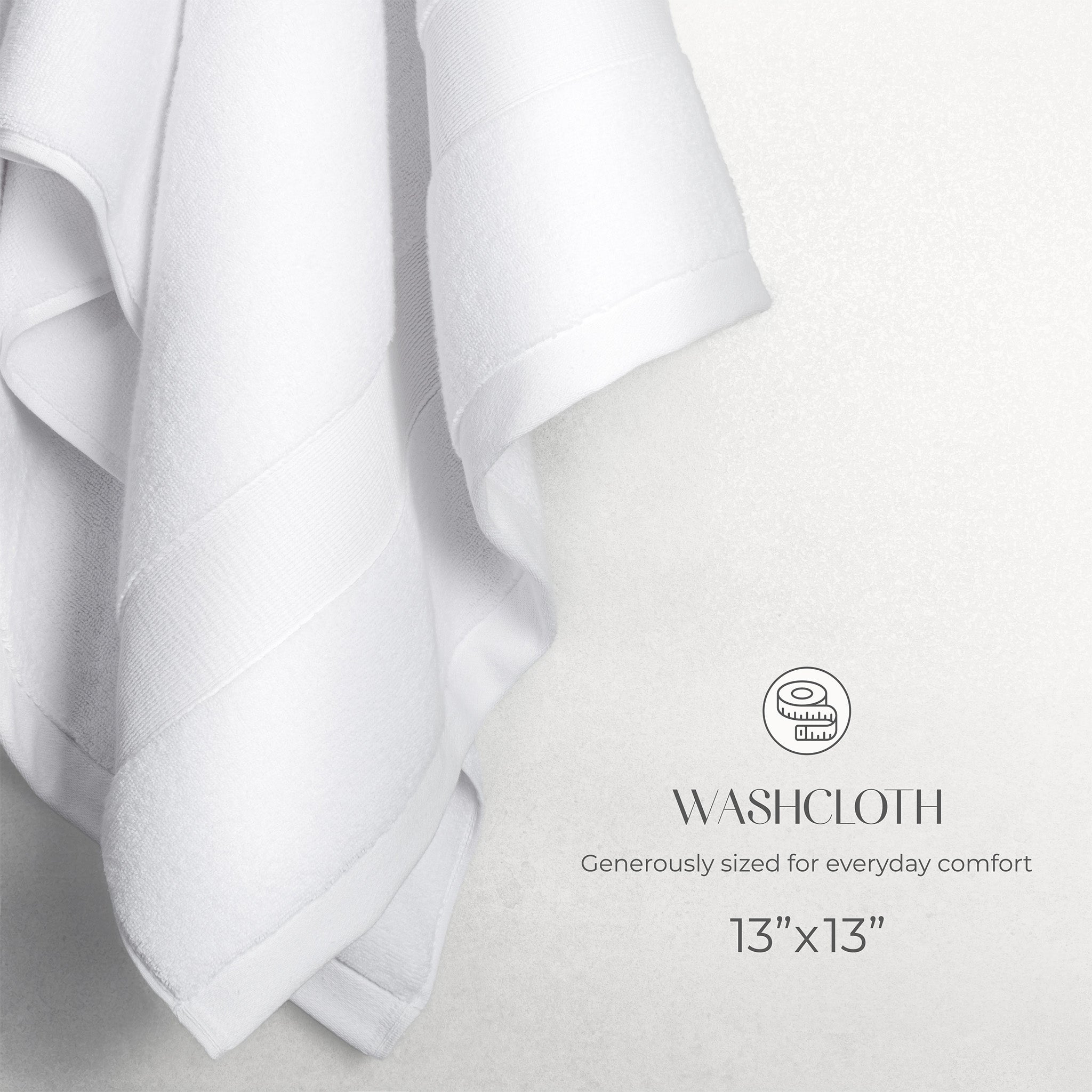 SIENA 4-Piece Turkish Cotton Luxury Washcloths Set – 700 GSM