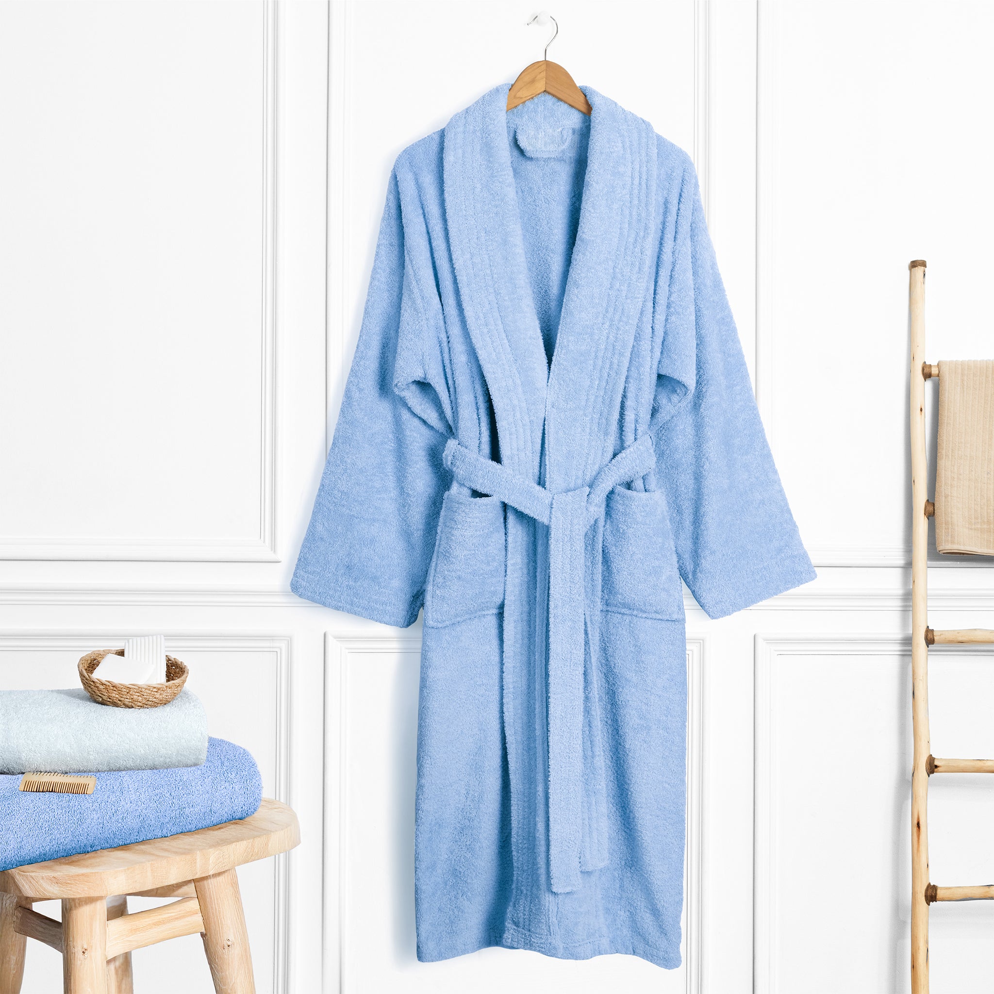 American Soft Linen Luxury Men’s 100% Cotton Turkish Bathrobe – Quick Dry, Soft, Absorbent & Lightweight