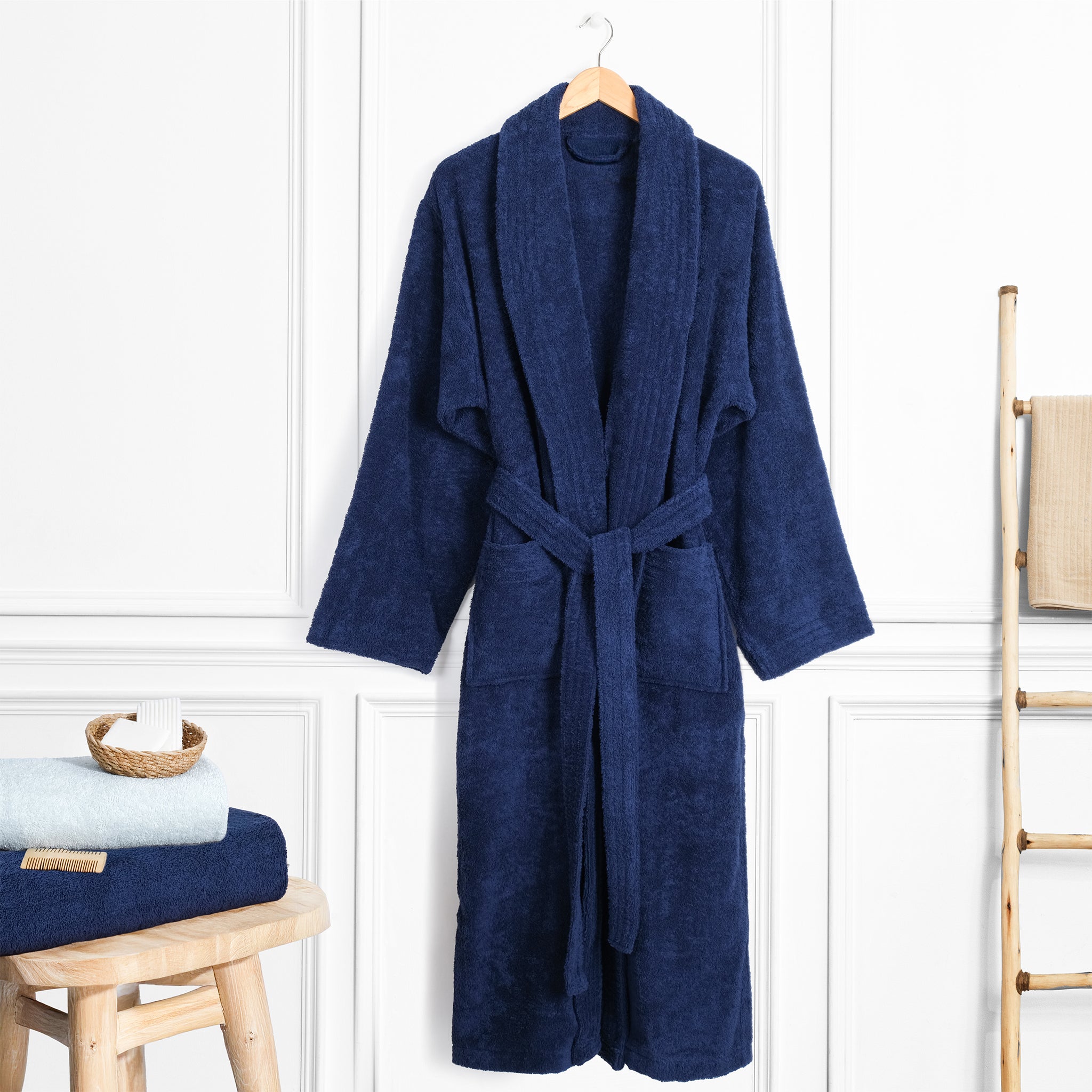American Soft Linen Luxury Men’s 100% Cotton Turkish Bathrobe – Quick Dry, Soft, Absorbent & Lightweight