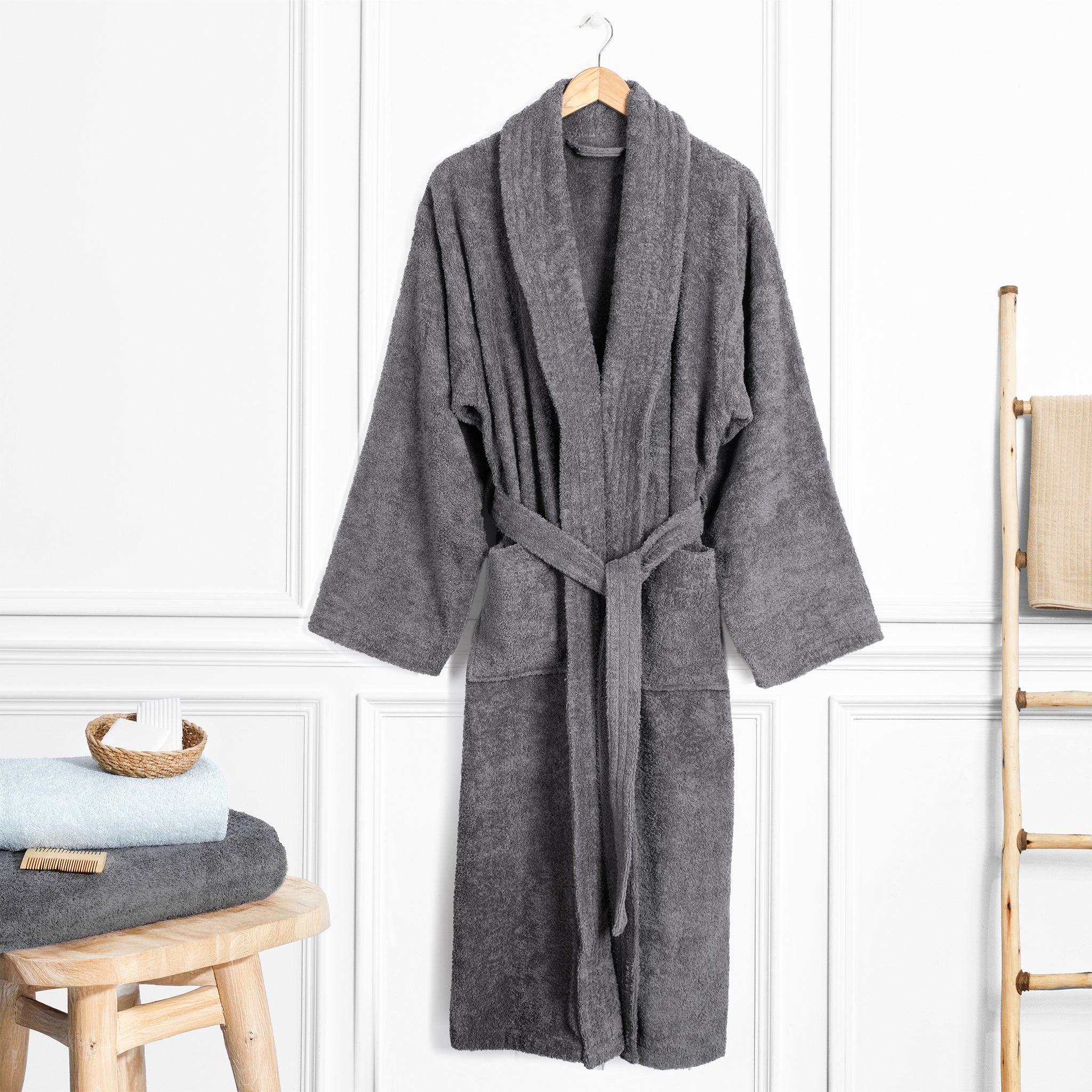American Soft Linen Luxury Men’s 100% Cotton Turkish Bathrobe – Quick Dry, Soft, Absorbent & Lightweight