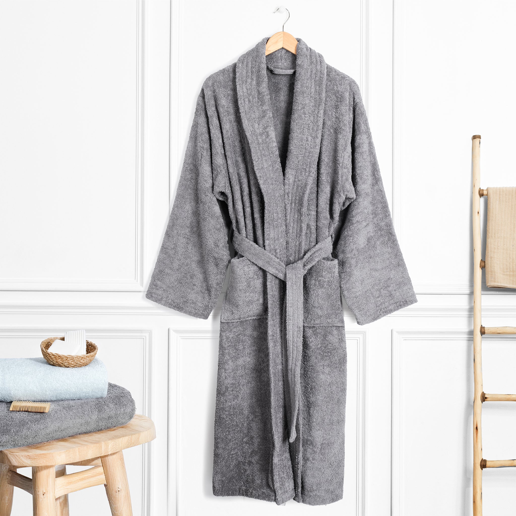 American Soft Linen Luxury Men’s 100% Cotton Turkish Bathrobe – Quick Dry, Soft, Absorbent & Lightweight