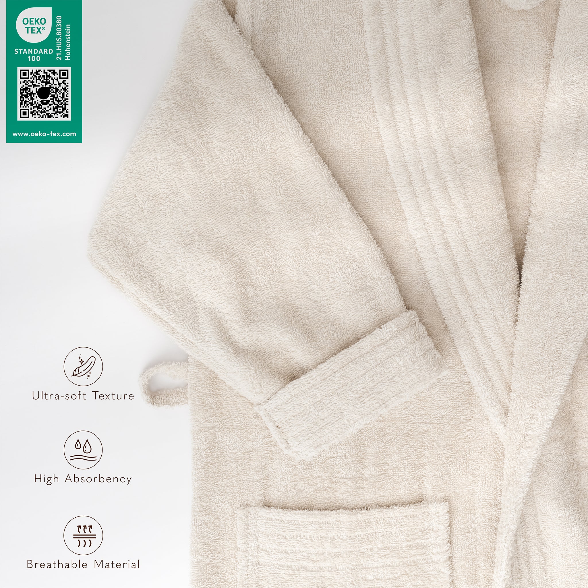 American Soft Linen Luxury Women’s 100% Cotton Turkish Bathrobe – Quick Dry, Soft, Absorbent & Lightweight