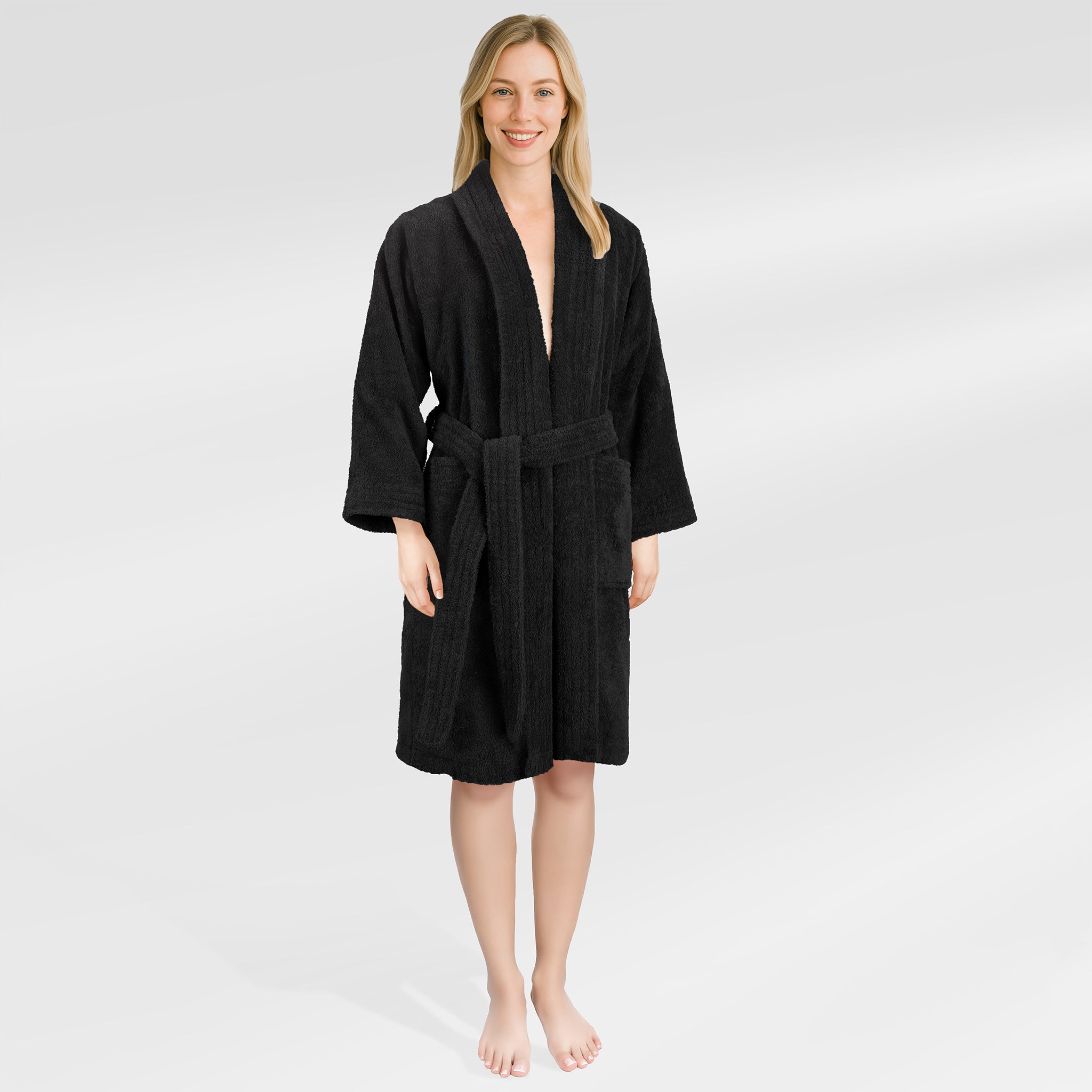 American Soft Linen Luxury Women’s 100% Cotton Turkish Bathrobe – Quick Dry, Soft, Absorbent & Lightweight