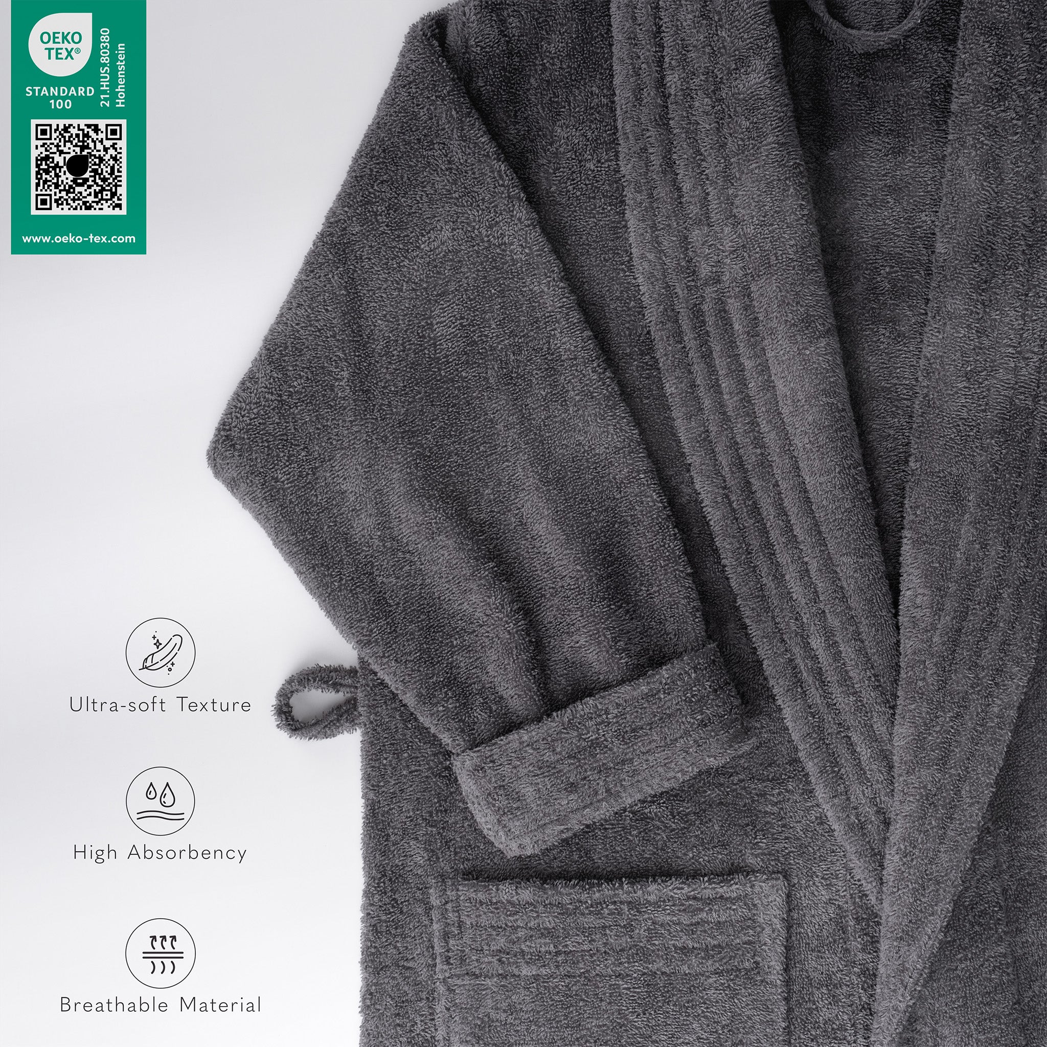 American Soft Linen Luxury Women’s 100% Cotton Turkish Bathrobe – Quick Dry, Soft, Absorbent & Lightweight