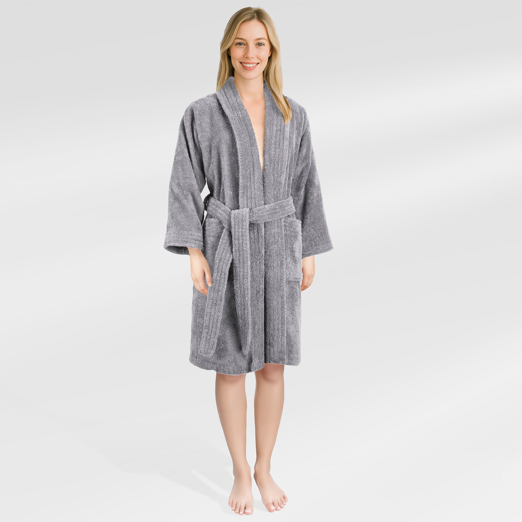 American Soft Linen Luxury Women’s 100% Cotton Turkish Bathrobe – Quick Dry, Soft, Absorbent & Lightweight