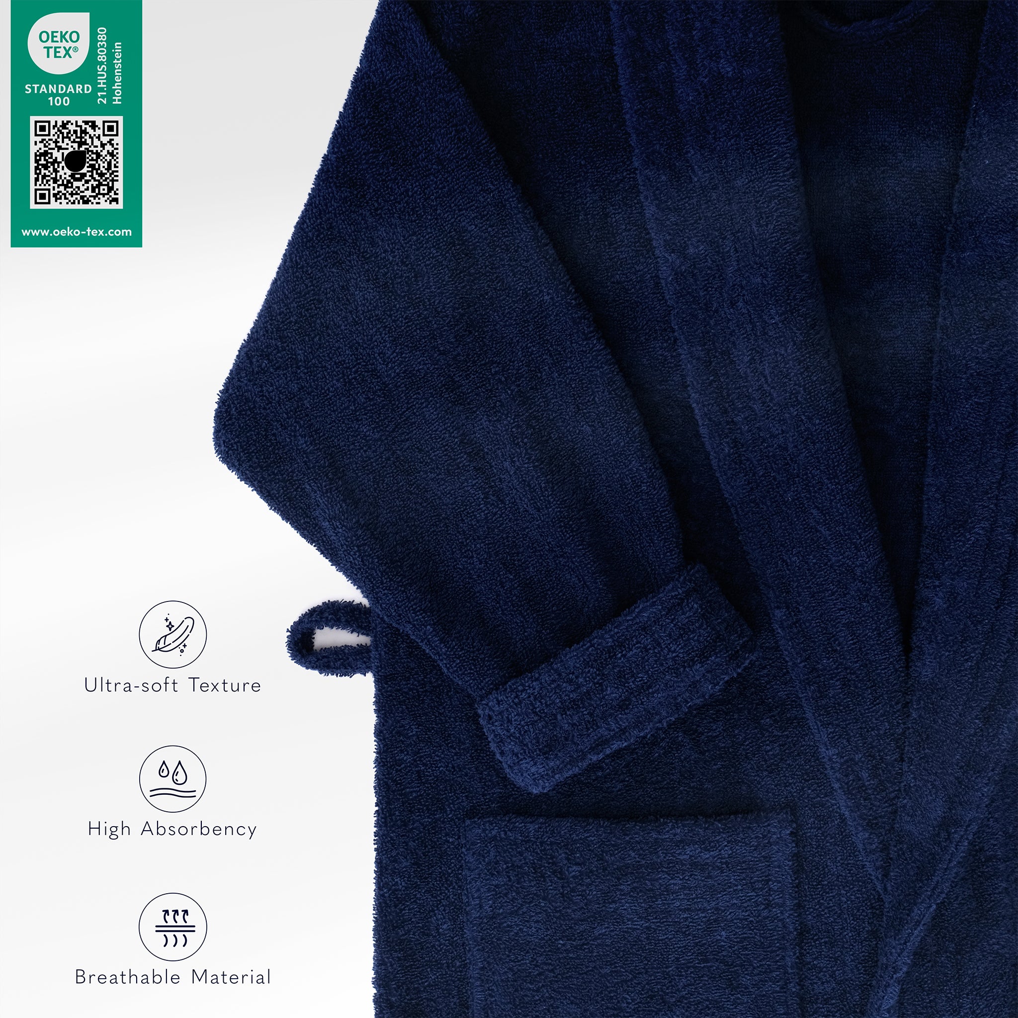 American Soft Linen Luxury Women’s 100% Cotton Turkish Bathrobe – Quick Dry, Soft, Absorbent & Lightweight