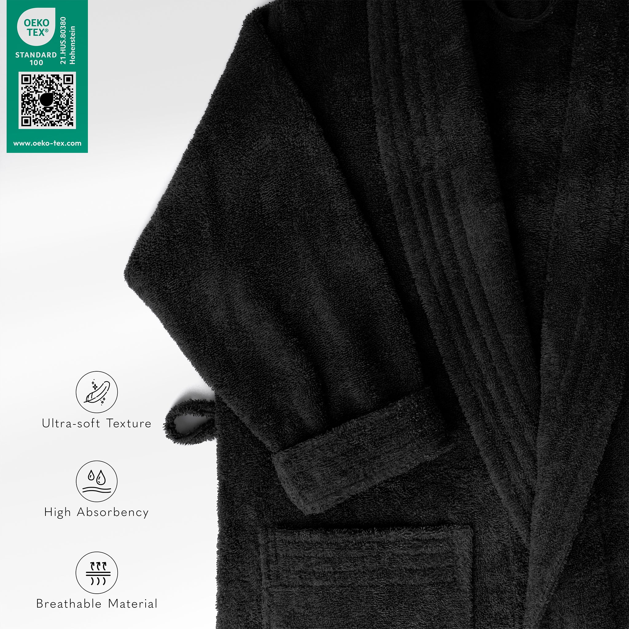 American Soft Linen Luxury Women’s 100% Cotton Turkish Bathrobe – Quick Dry, Soft, Absorbent & Lightweight