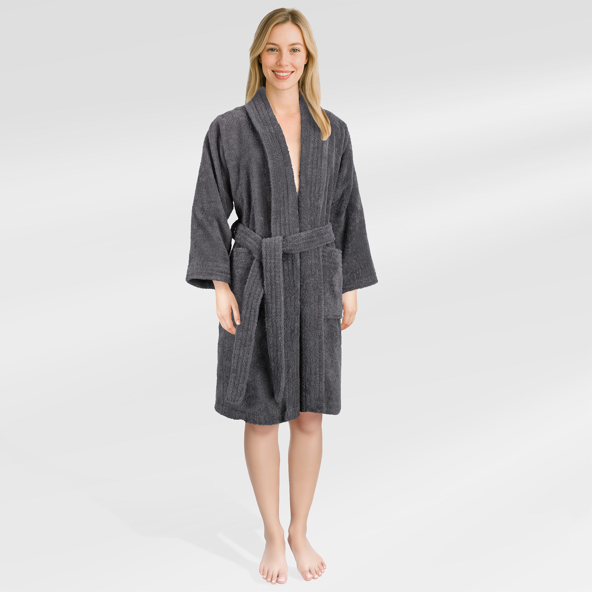 American Soft Linen Luxury Women’s 100% Cotton Turkish Bathrobe – Quick Dry, Soft, Absorbent & Lightweight