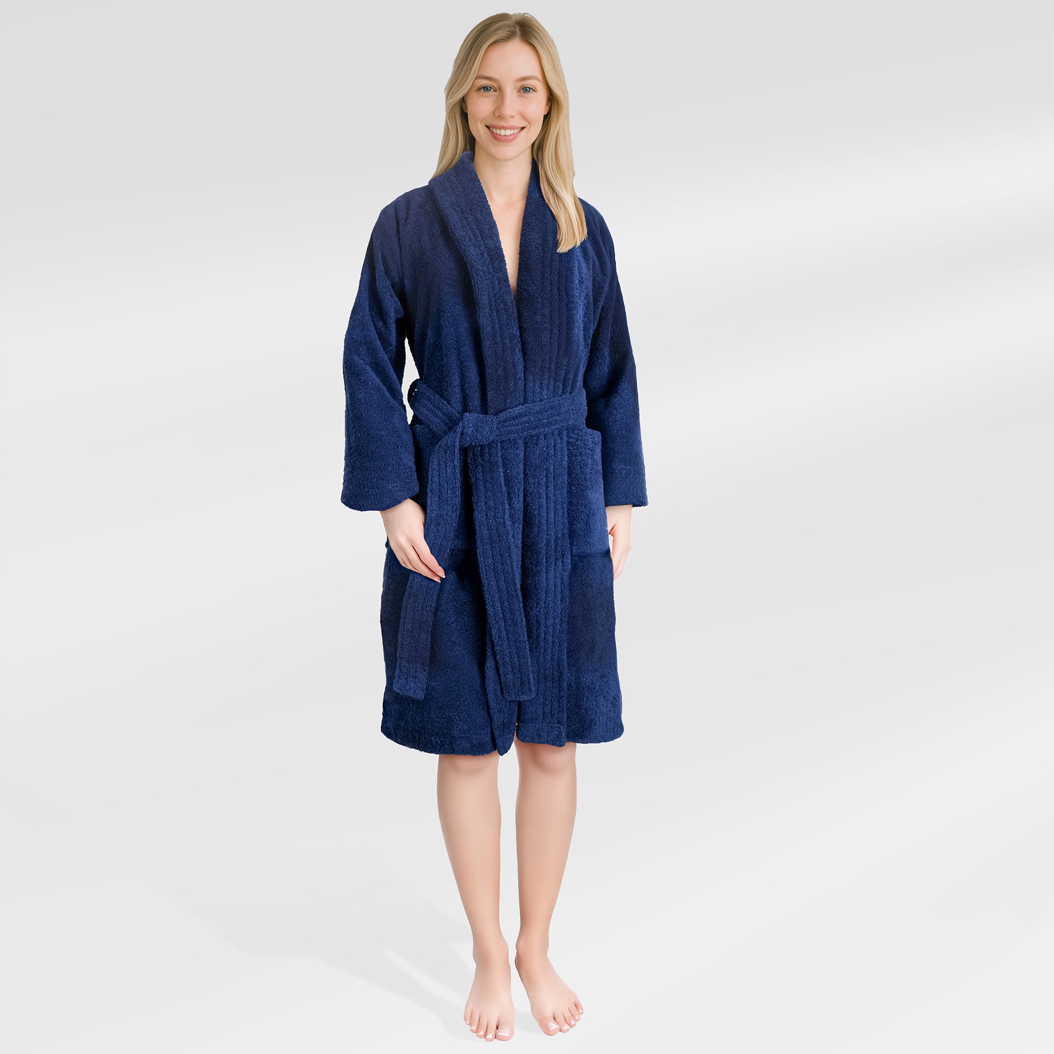 American Soft Linen Luxury Women’s 100% Cotton Turkish Bathrobe – Quick Dry, Soft, Absorbent & Lightweight