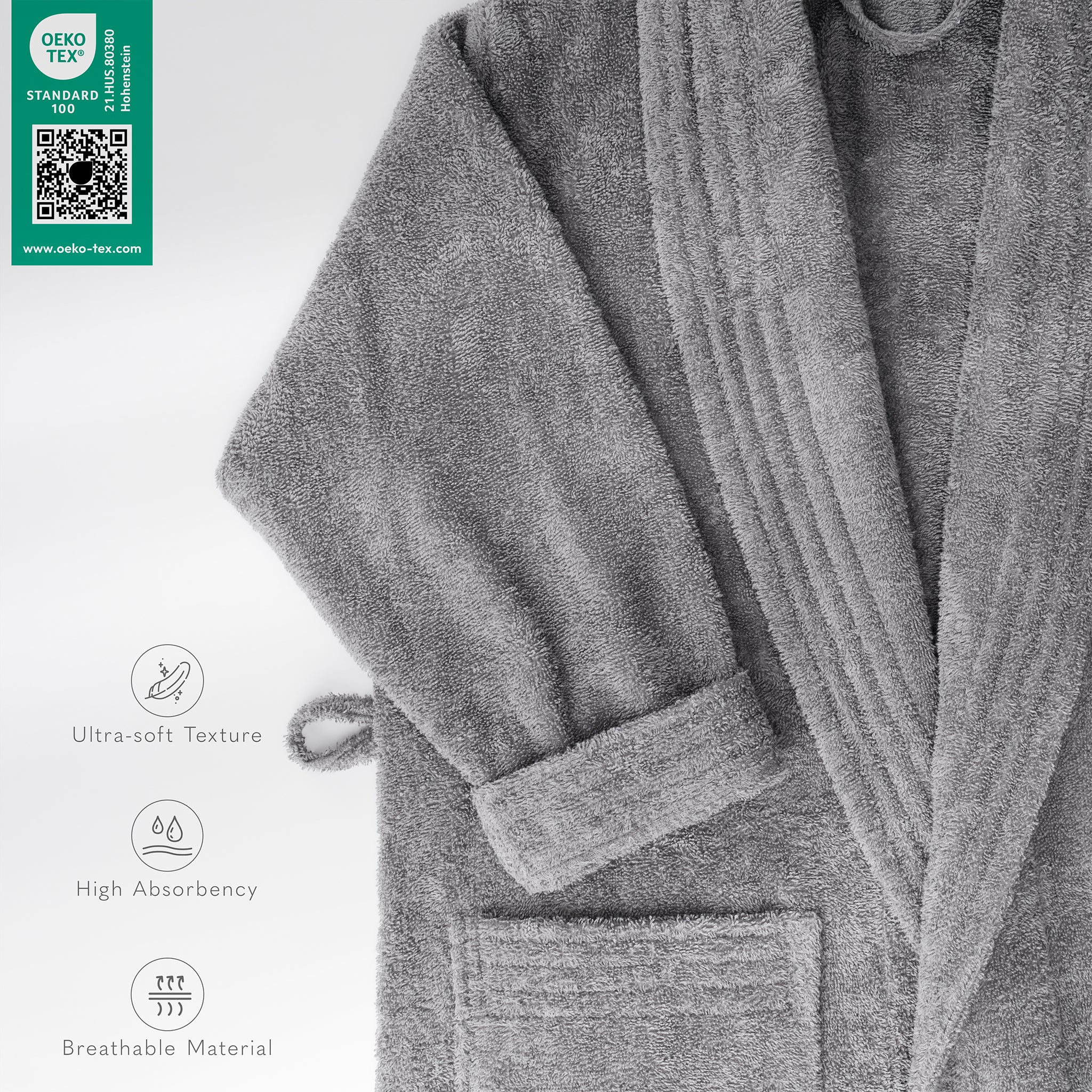 American Soft Linen Luxury Women’s 100% Cotton Turkish Bathrobe – Quick Dry, Soft, Absorbent & Lightweight